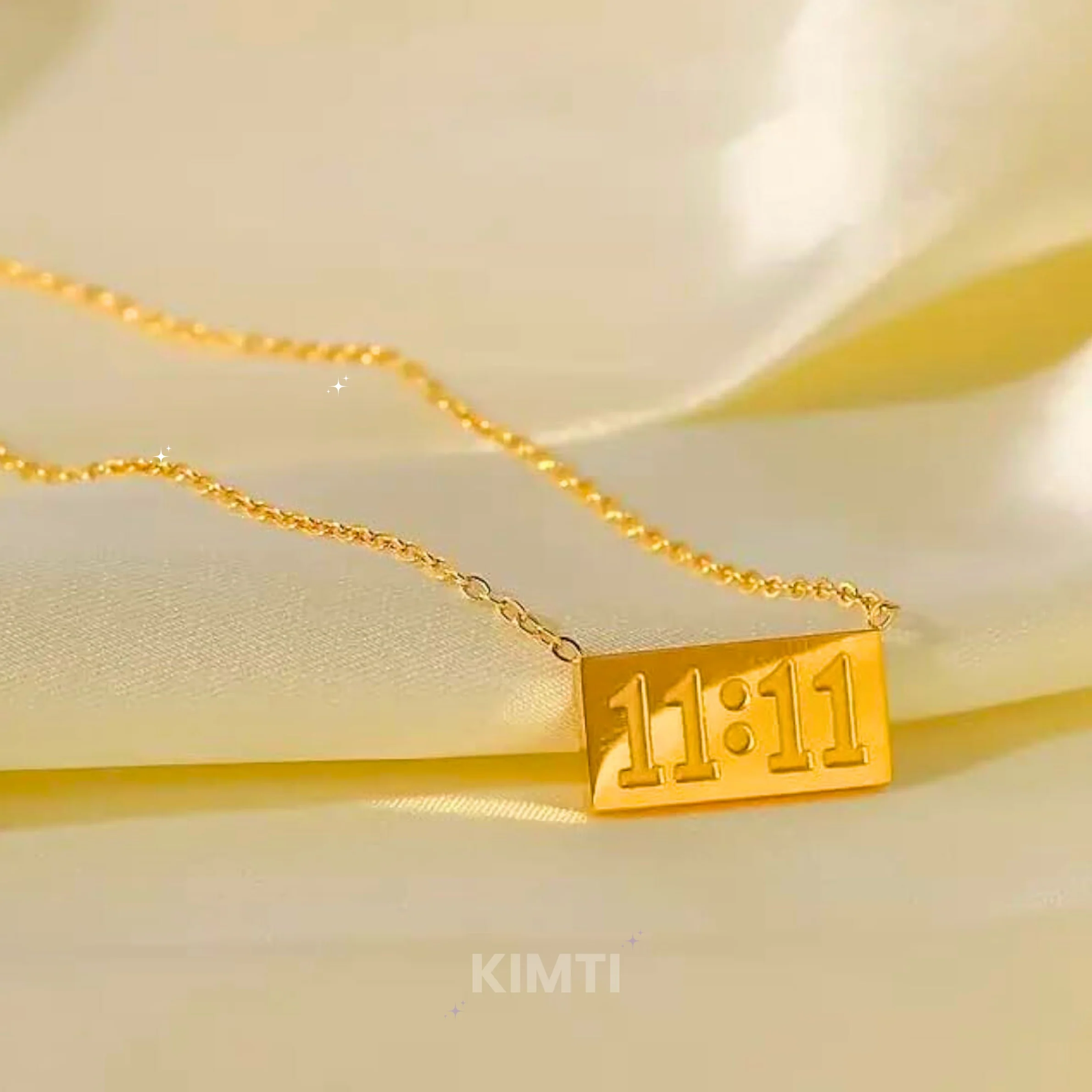 11:11 Manifestation Necklace - Anti Tarnish 18K Gold Plated - Image 3