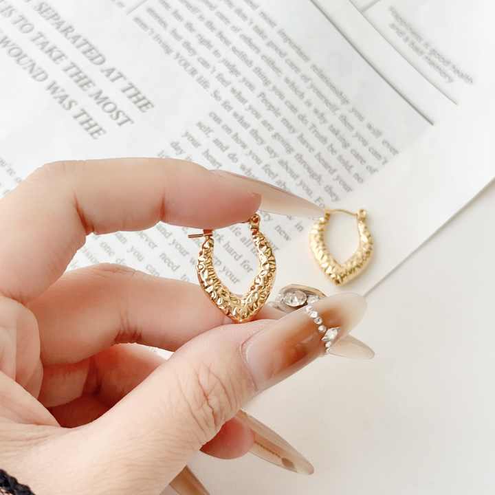 18K Gold Plated Sweet Love Hoop Anti Tarnish Earring - Image 4