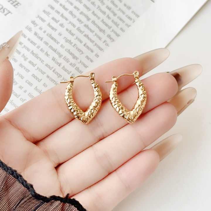 18K Gold Plated Sweet Love Hoop Anti Tarnish Earring - Image 5