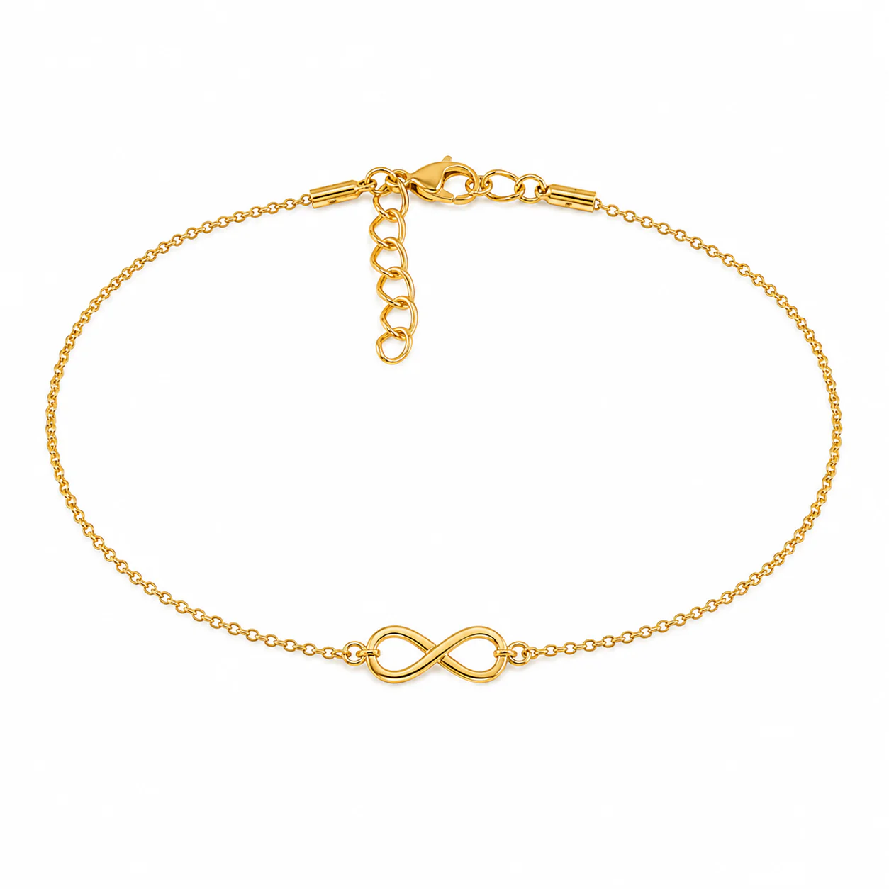 Gold Plated Infinite Love Anklet - Image 2