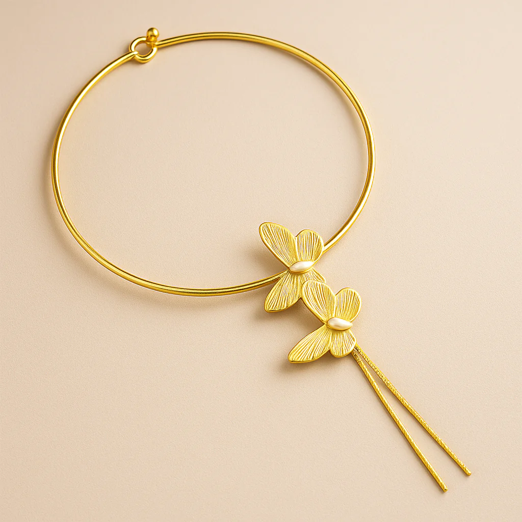 Elegant Butterfly Choker Necklace