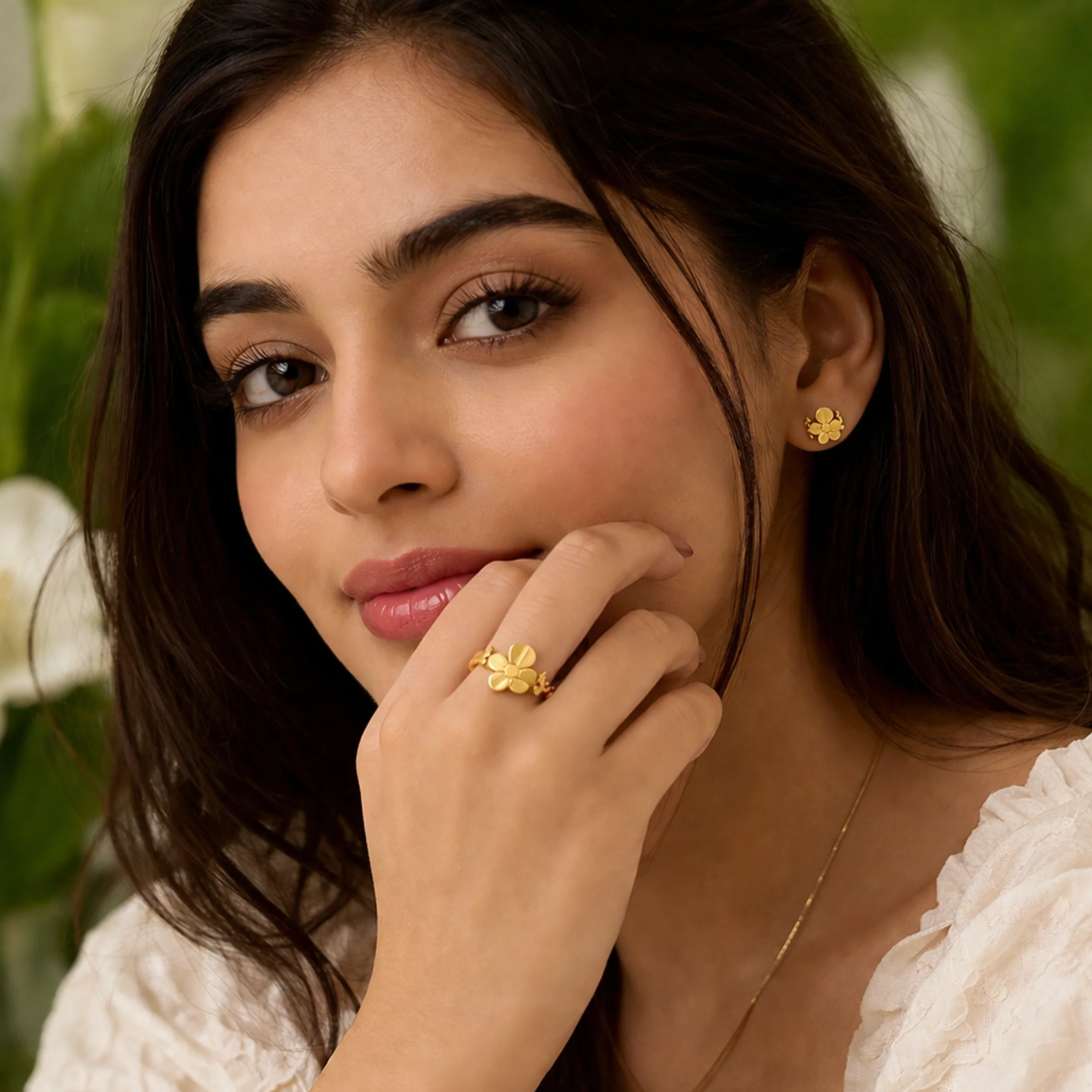 Golden Flower Fantasy Ring - Image 2