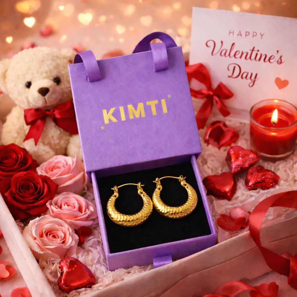 18K Gold Plated  Daily Wear Hoops Anti Tarnish Earring - Image 5