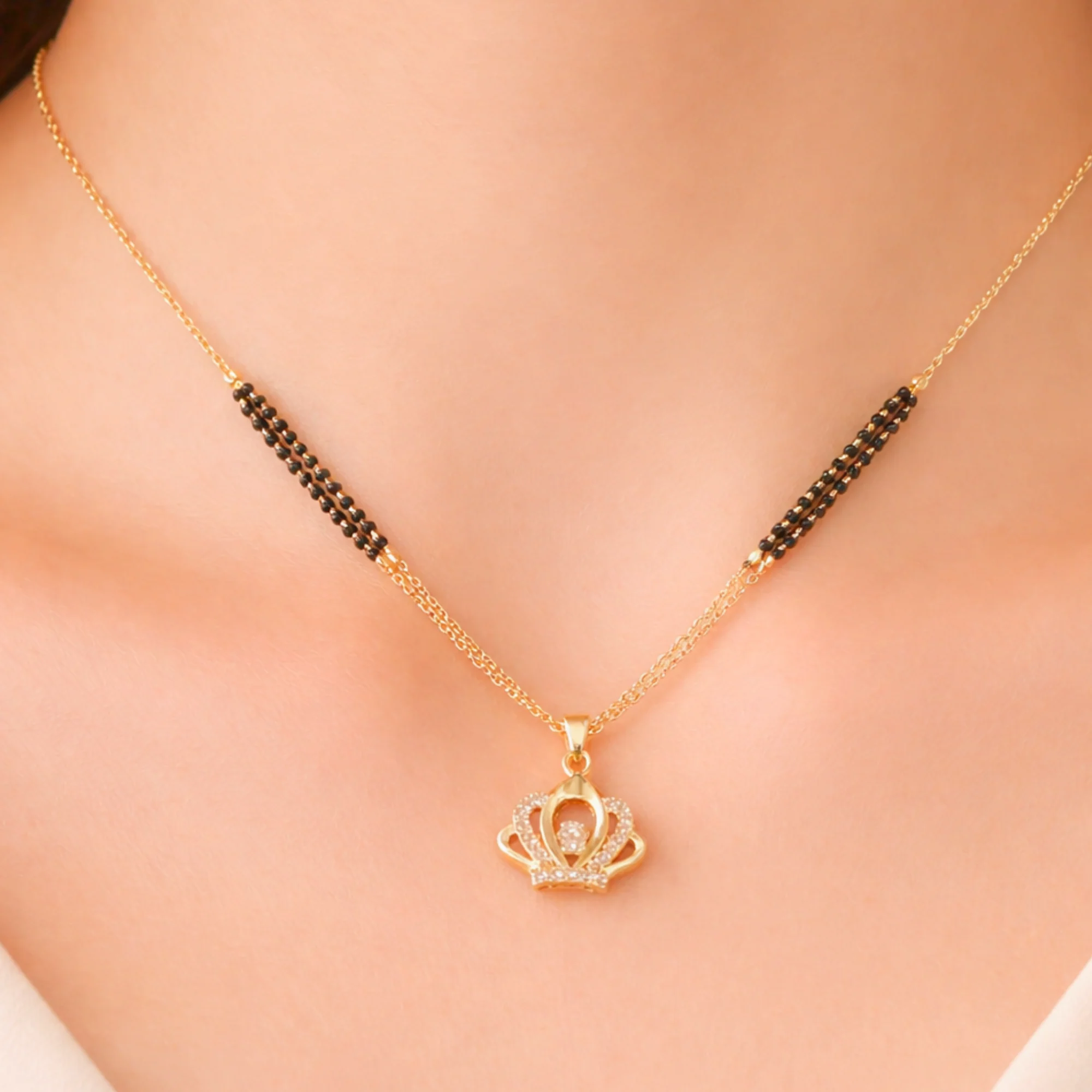 Golden Tiara Mangalsutra