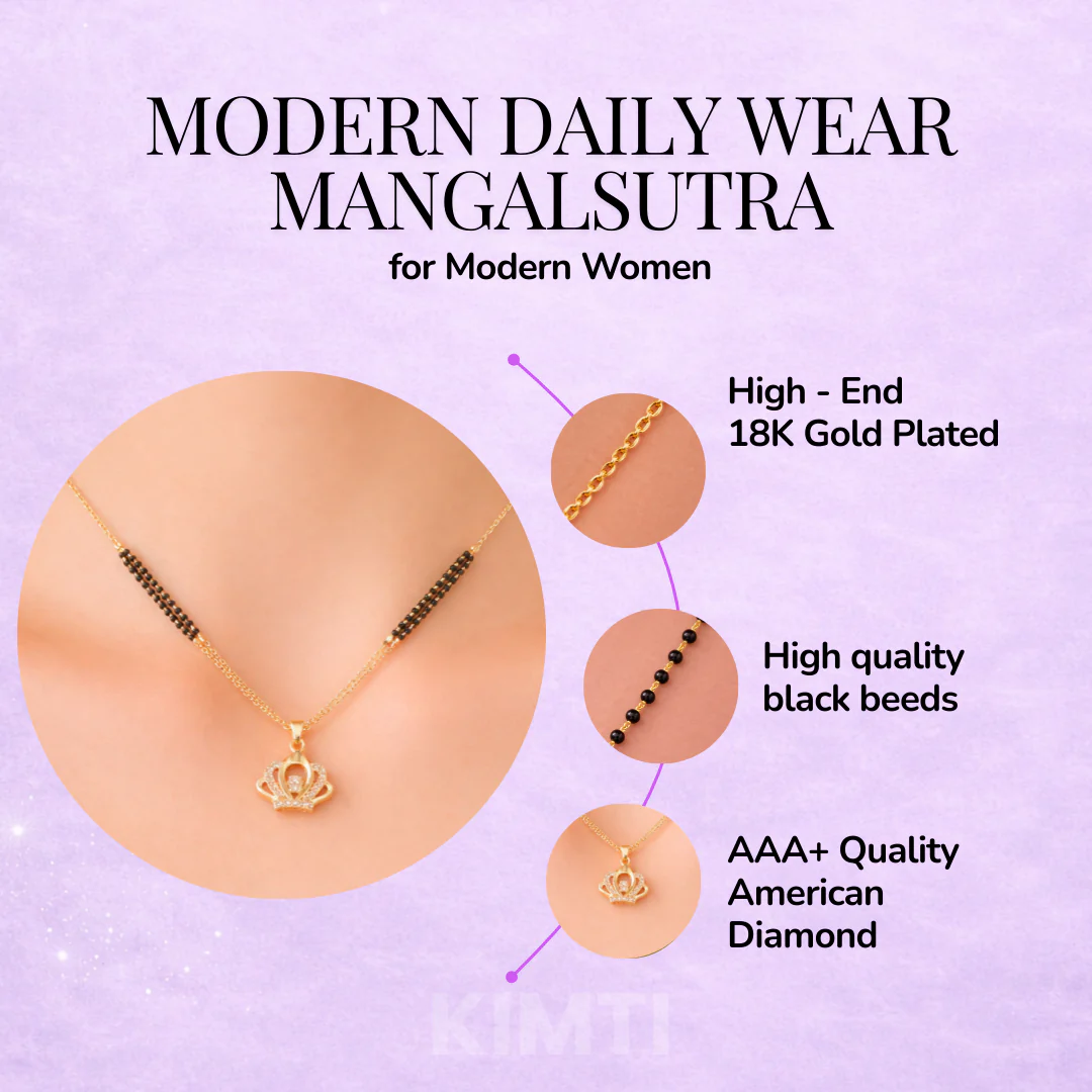 Golden Tiara Mangalsutra - Image 2