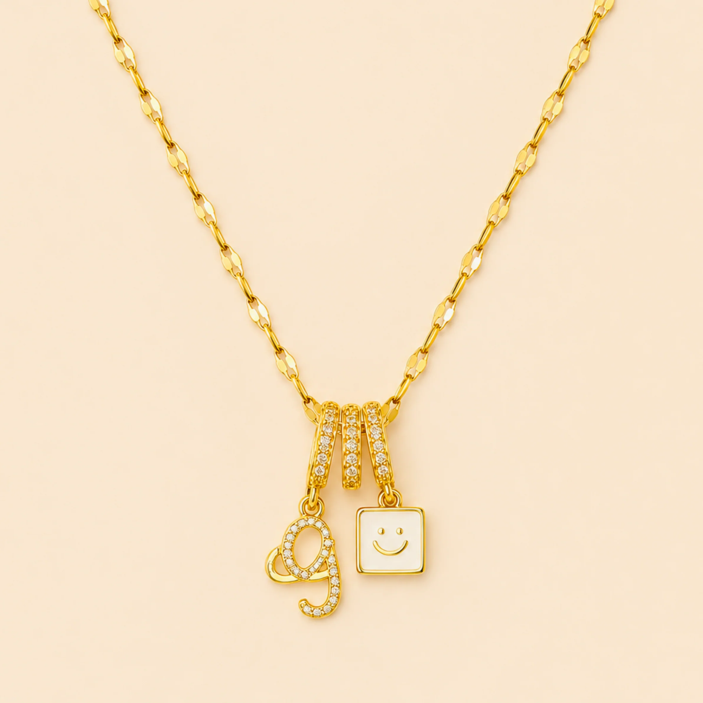 Happy Charm Pendant Necklace