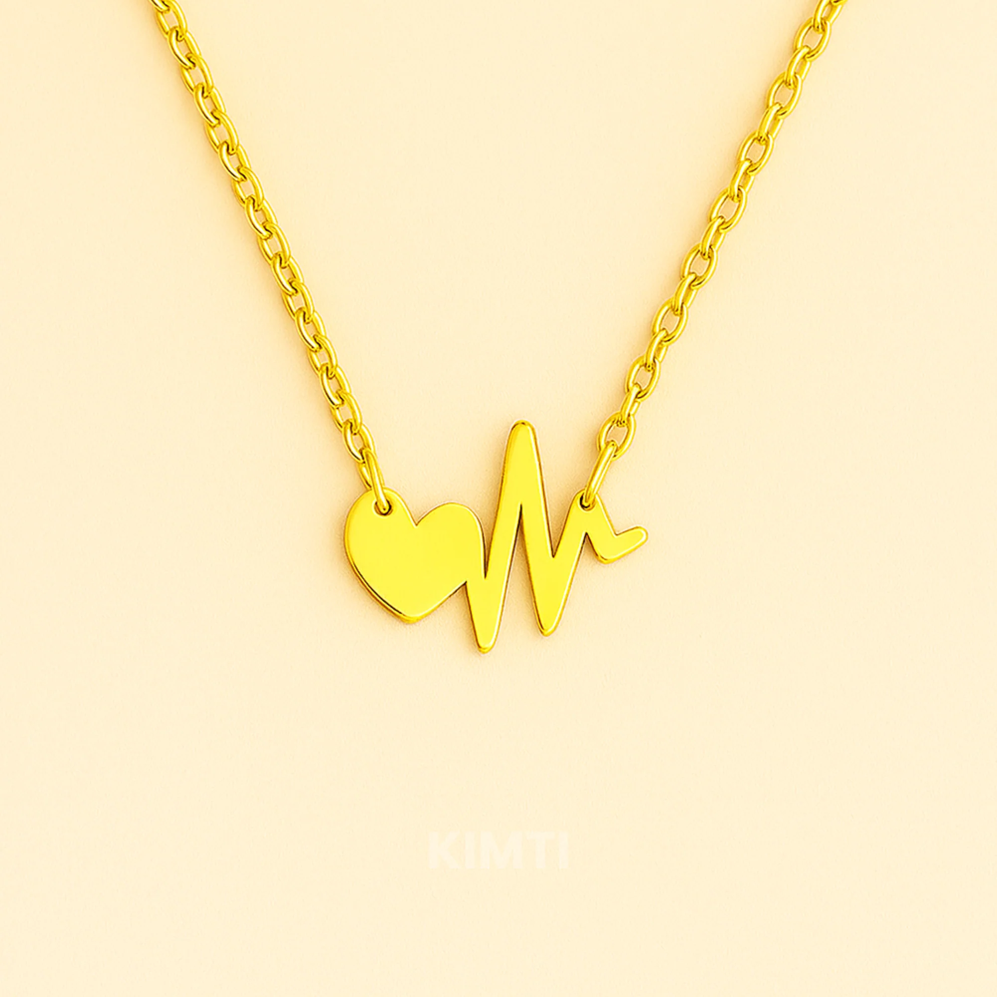 Heartbeat Gold Necklace