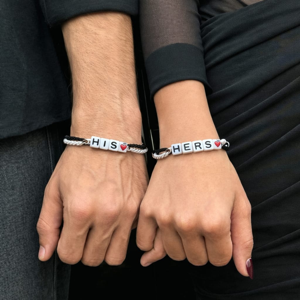 His and Hers Infinity Couple Bracelet Set - Image 3