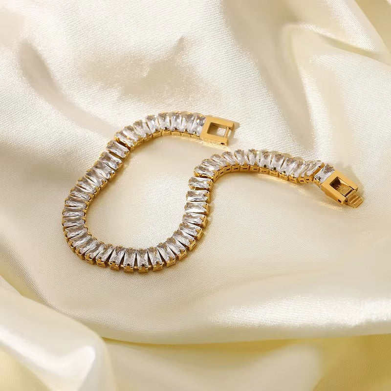Just Rs. 249 Diamond Horizon Tennis Bracelet - Image 3
