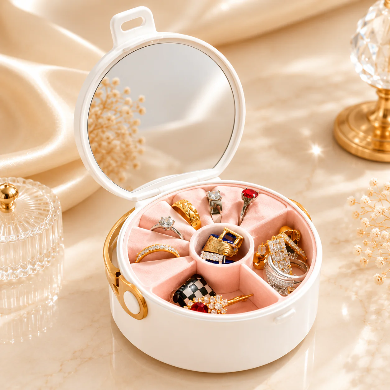 Just Rs 229 Jewellery Box For Travel 1 PC  Random Colour - Image 10