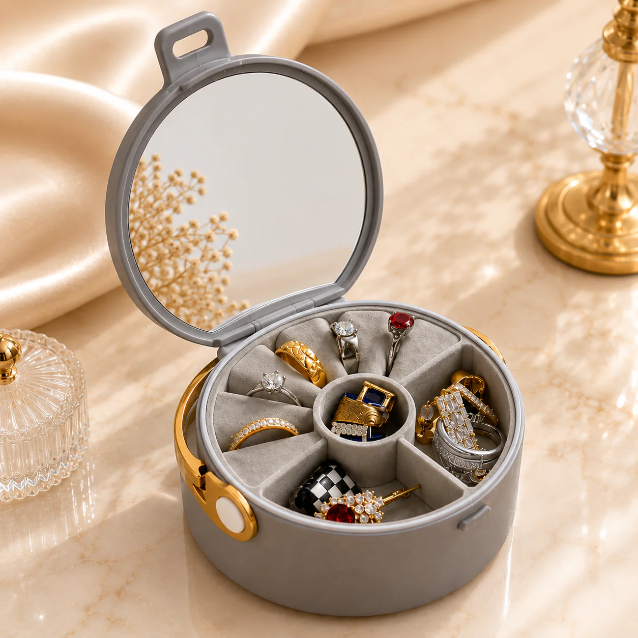 Just Rs 229 Jewellery Box For Travel 1 PC  Random Colour - Image 12