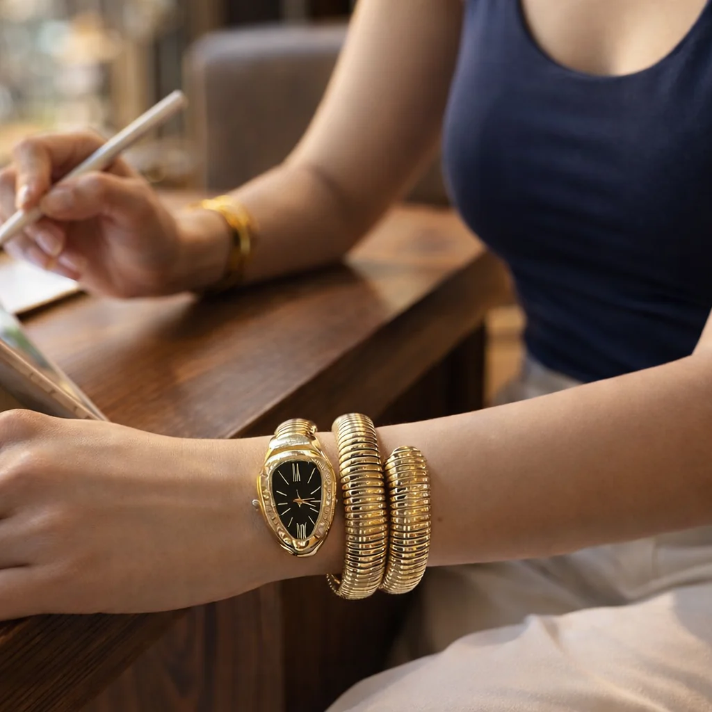 Anti Tarnish Imperial Glow Bracelet Watch - Image 3