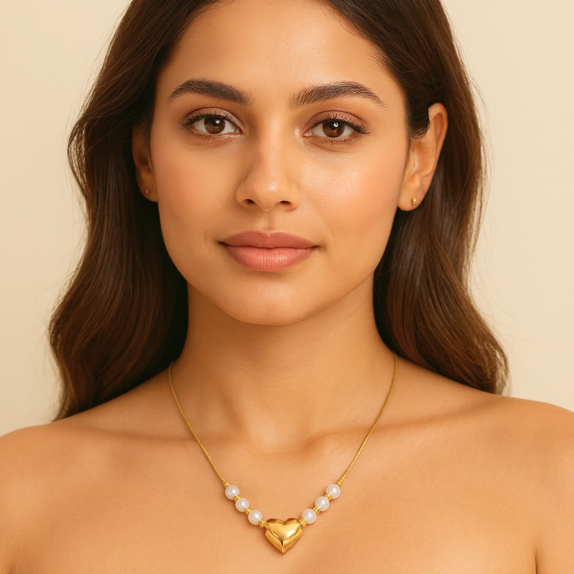 Kanika Pearl Drop Anti-Tarnish Necklace - Image 3