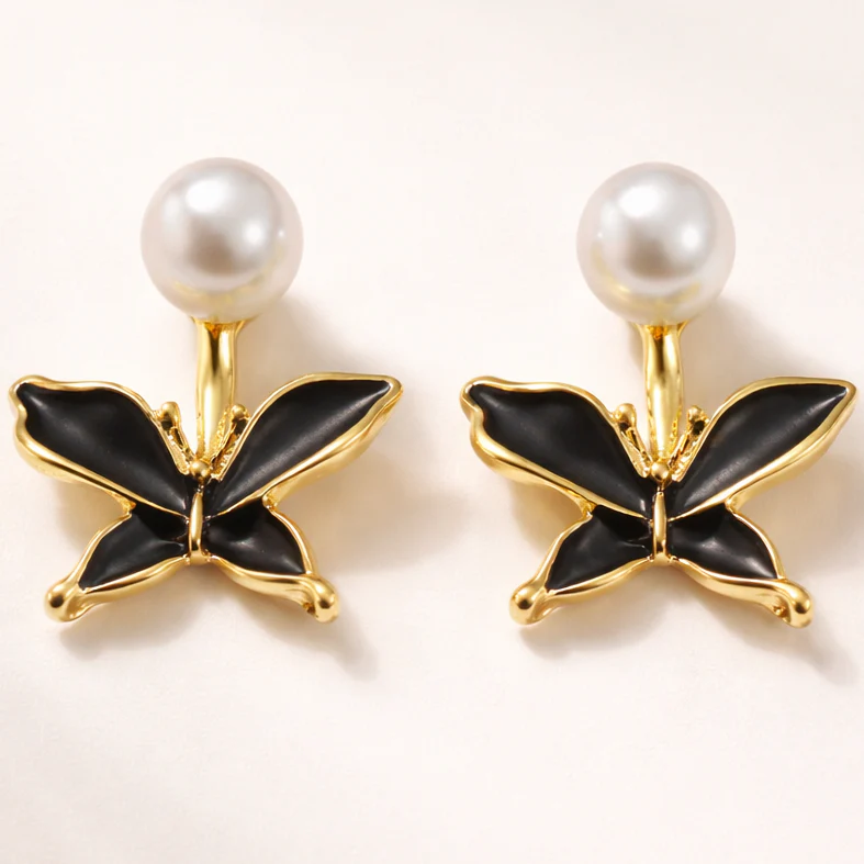 Korean Pearl Stud Earring - Image 2