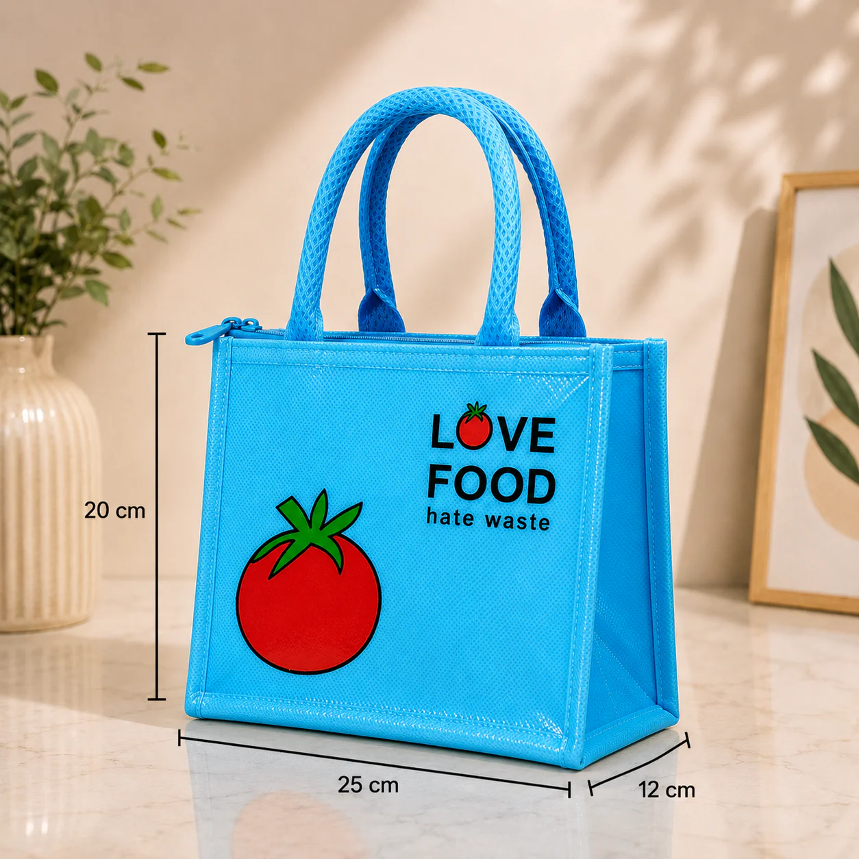 Tomato Pop Tote Bag - Image 6