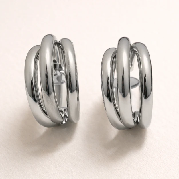 Luna Triple Hoop Earrings