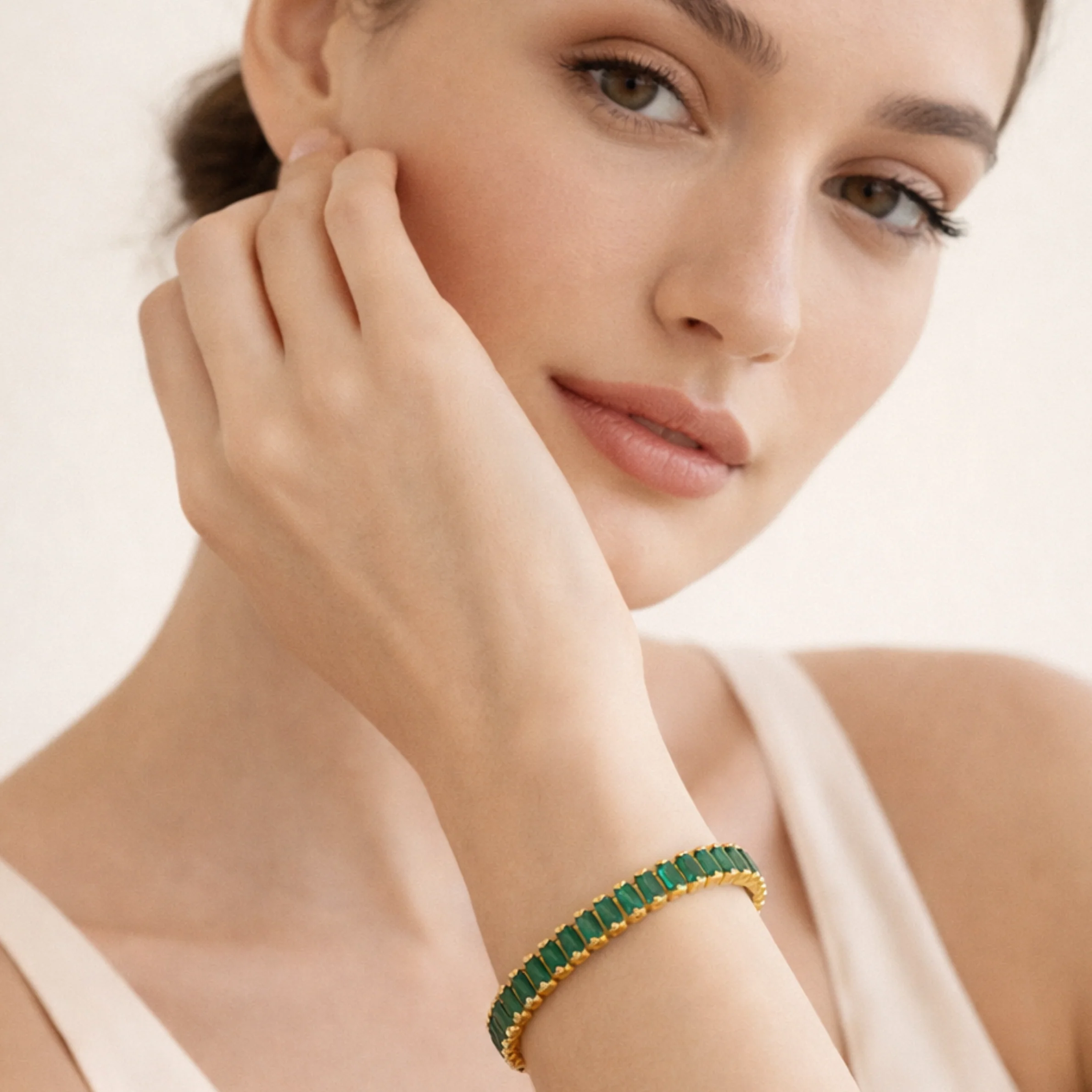 Lustre Line Tennis Bracelet - Image 3