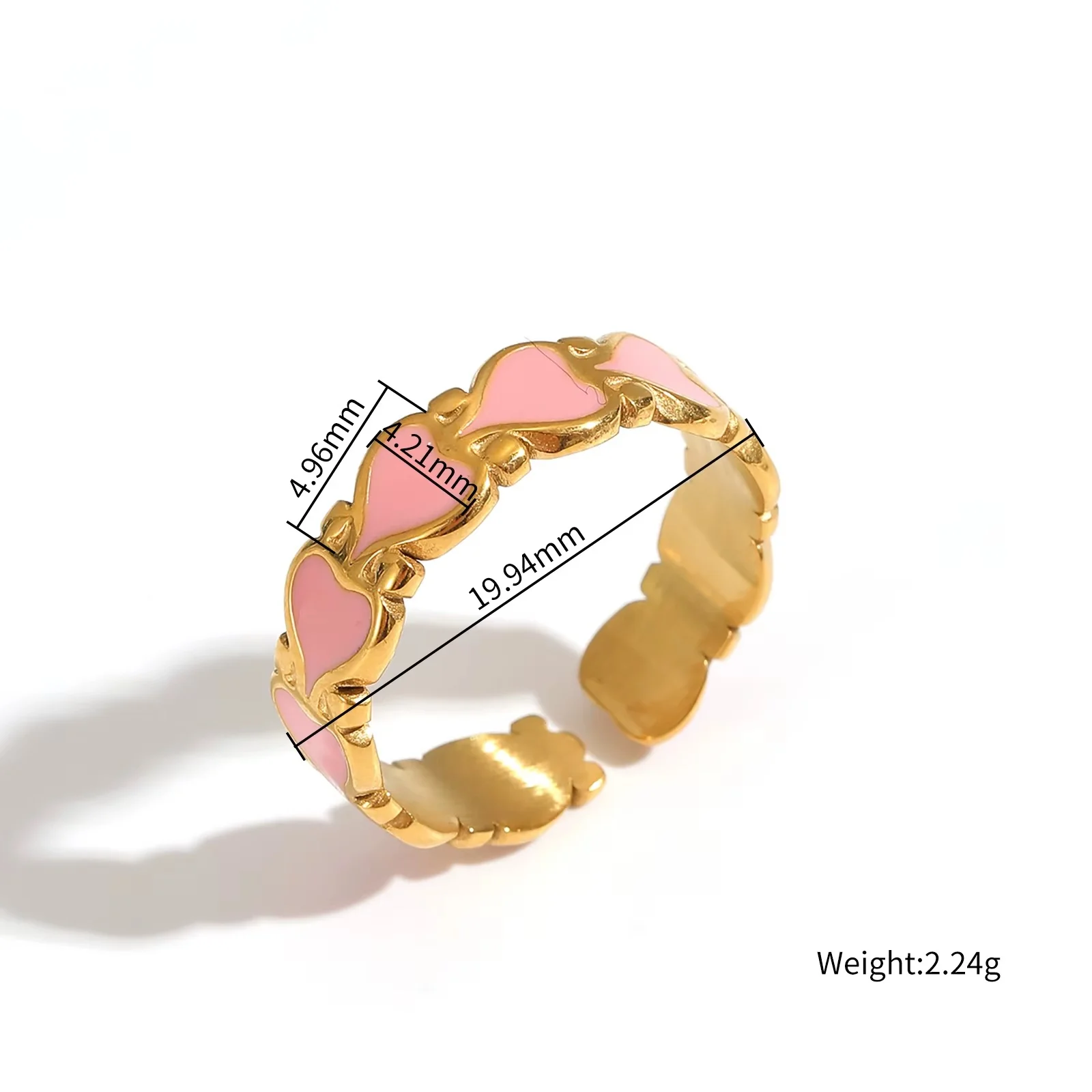 Luxury Polished Stainless Steel Finger Ring - Image 3