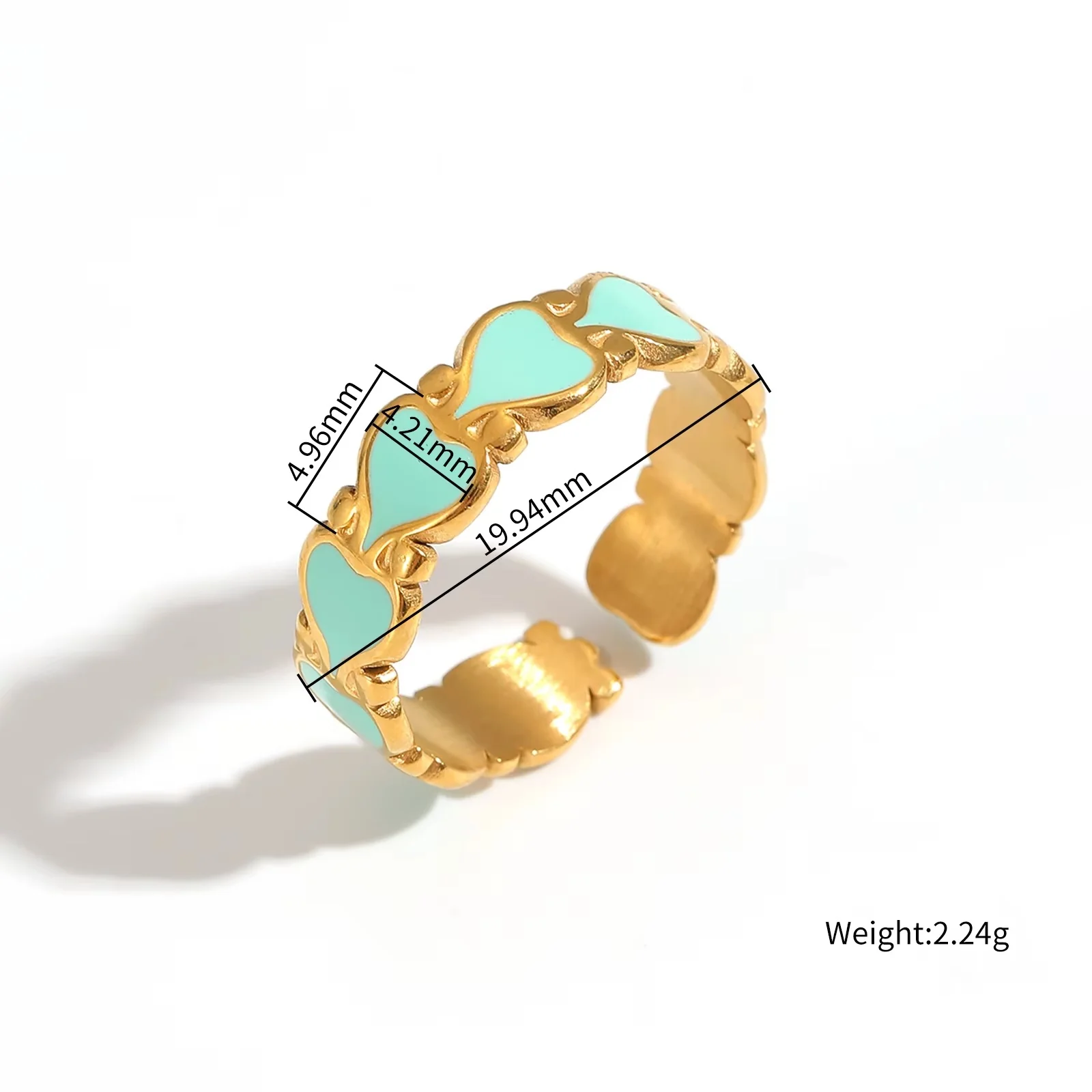 Luxury Polished Stainless Steel Finger Ring - Image 4