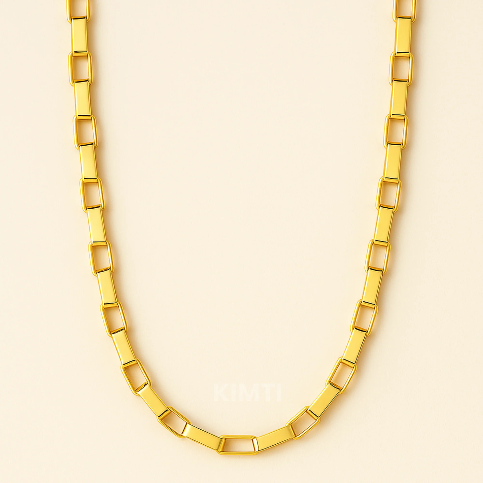 Men-18k Gold-Plated Anti Tarnish Long Link Chain - Image 5