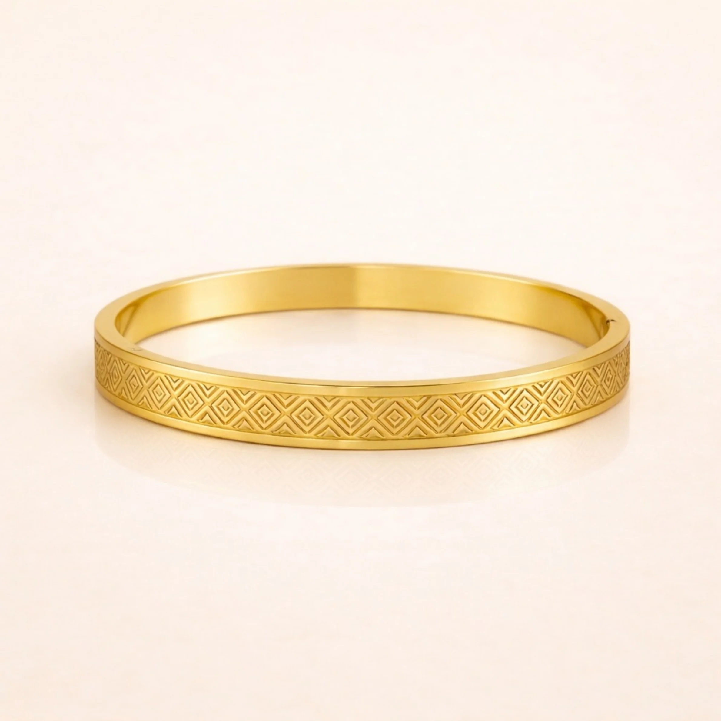 Men-18K Gold Plated Imperio Pattern Luxe