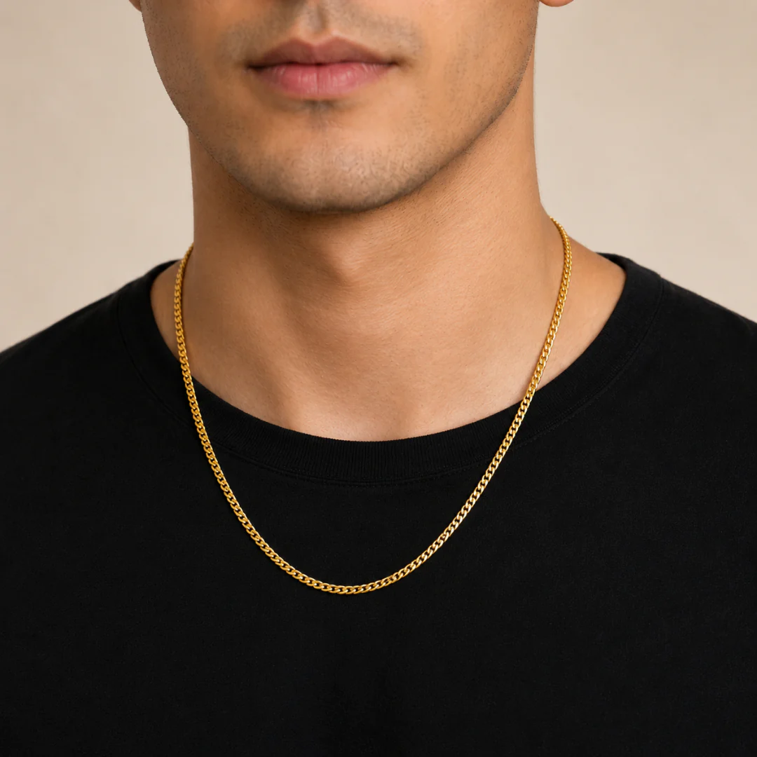 Men-18K Golden Plated Imperial Link Chain