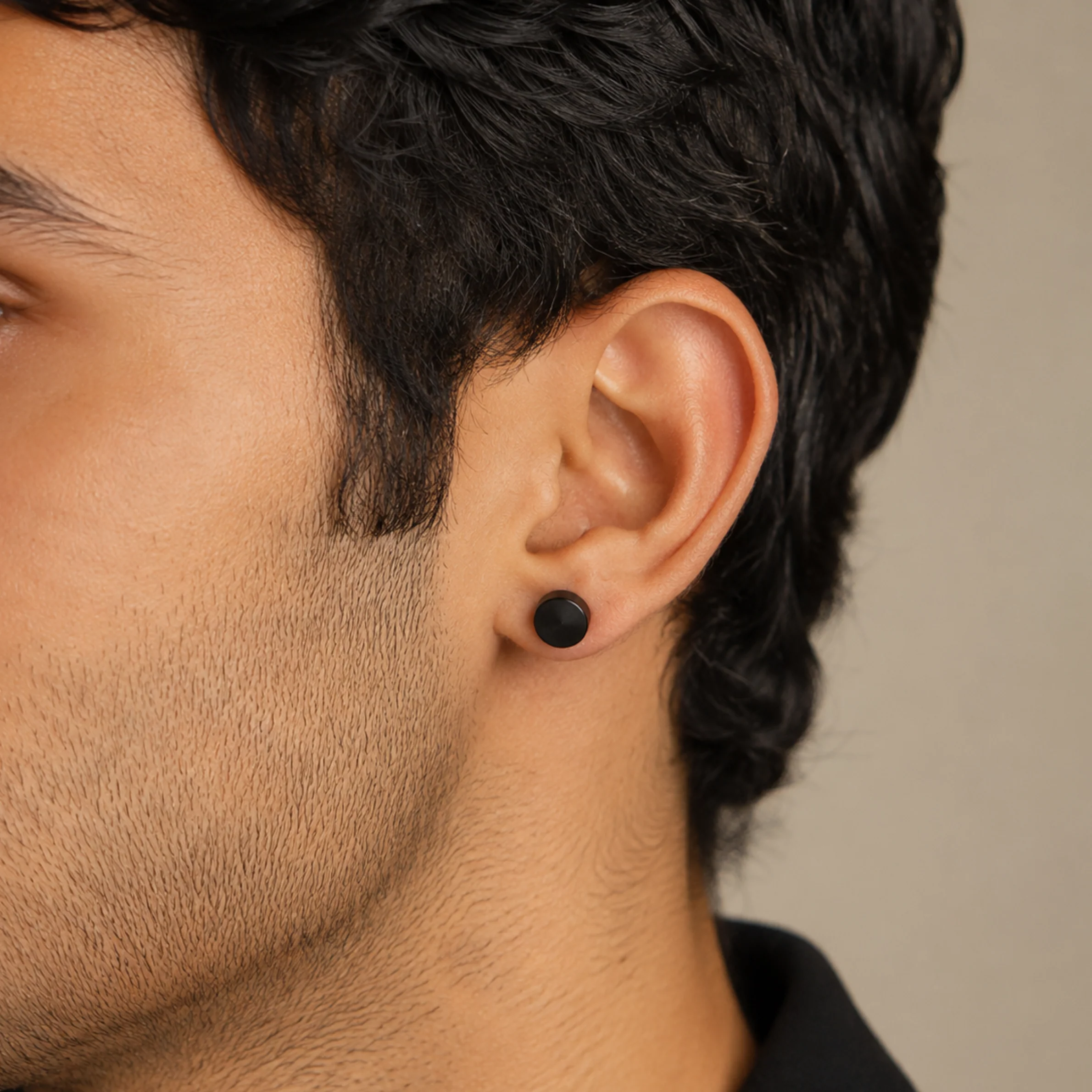 Men-Dumbbell Style Geometric Stud Earring - Image 3