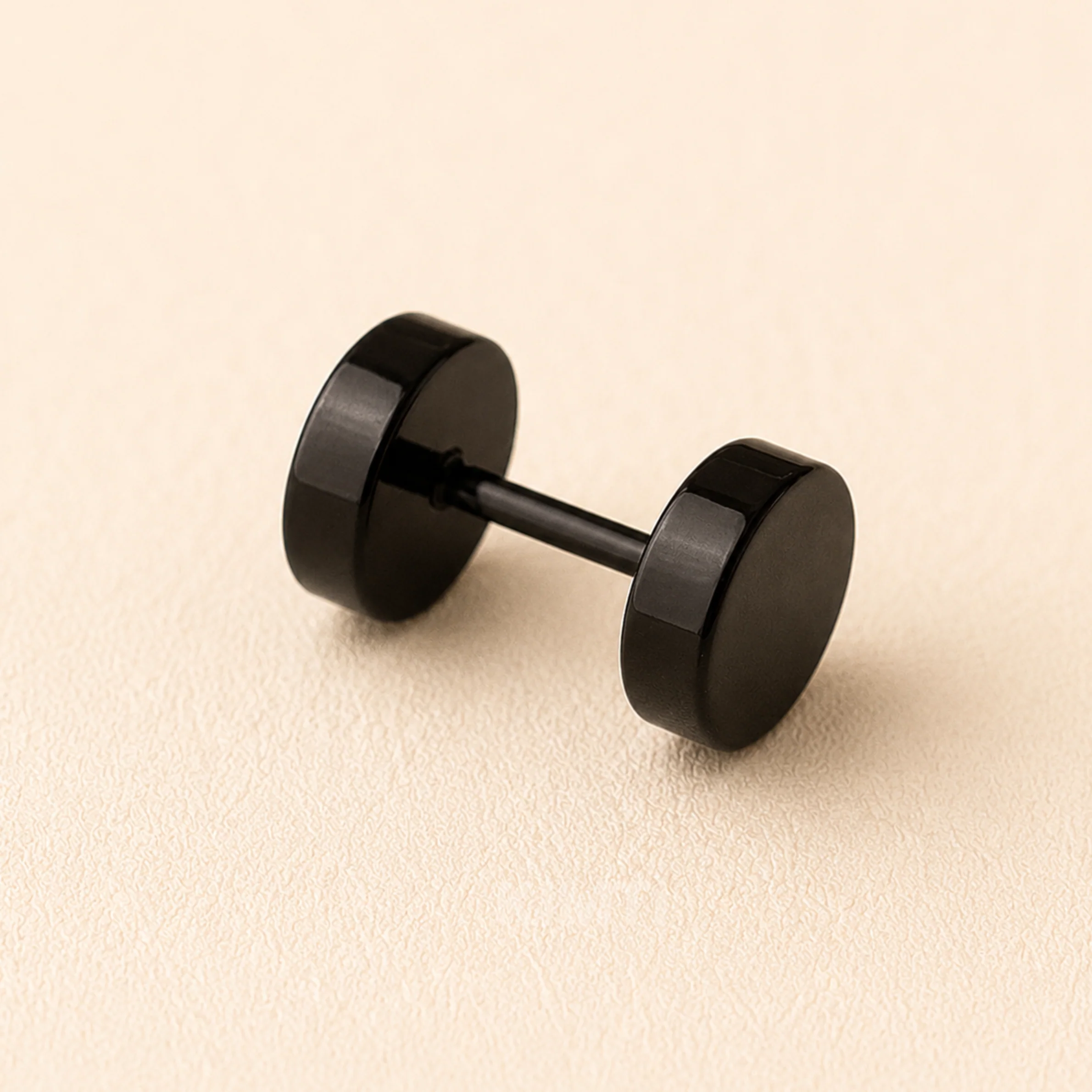 Men-Dumbbell Style Geometric Stud Earring - Image 4