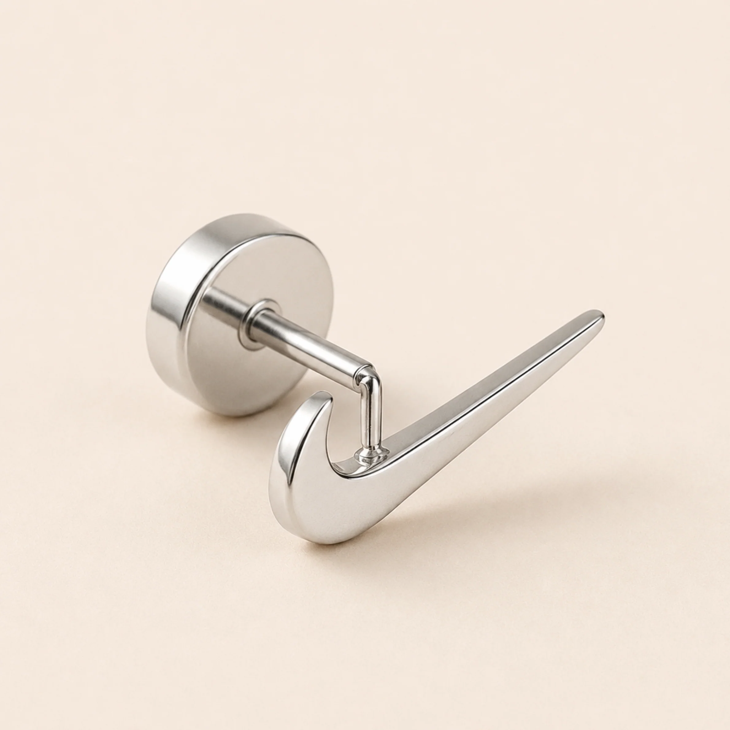 Men- Silver Surge Earring - Image 3