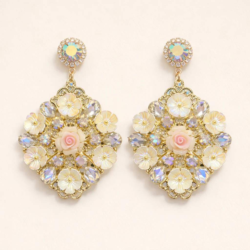 Moonflower Drops Turkish Earring - Image 4