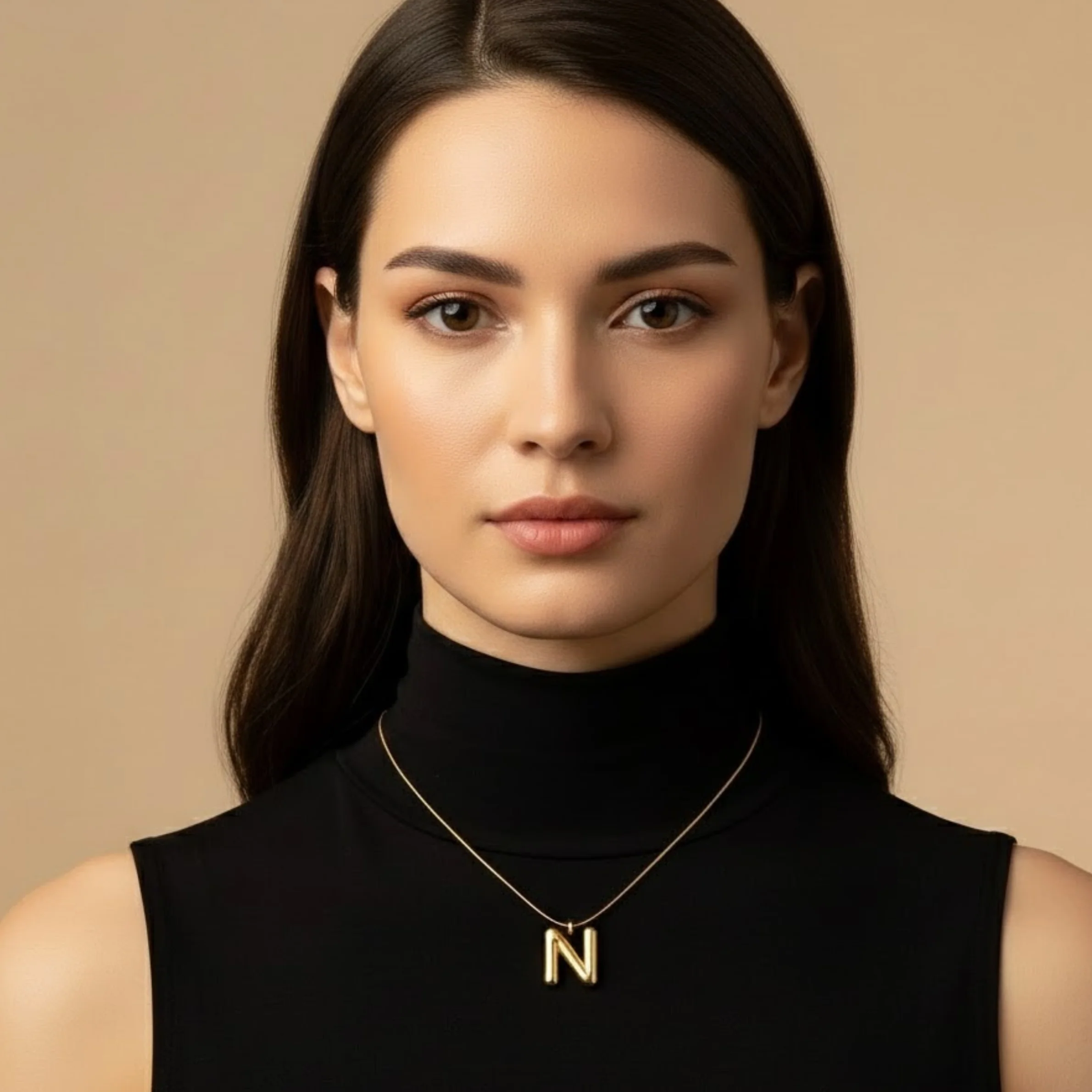 Initials Letter "N" Anti Tarnish Necklace - Image 2
