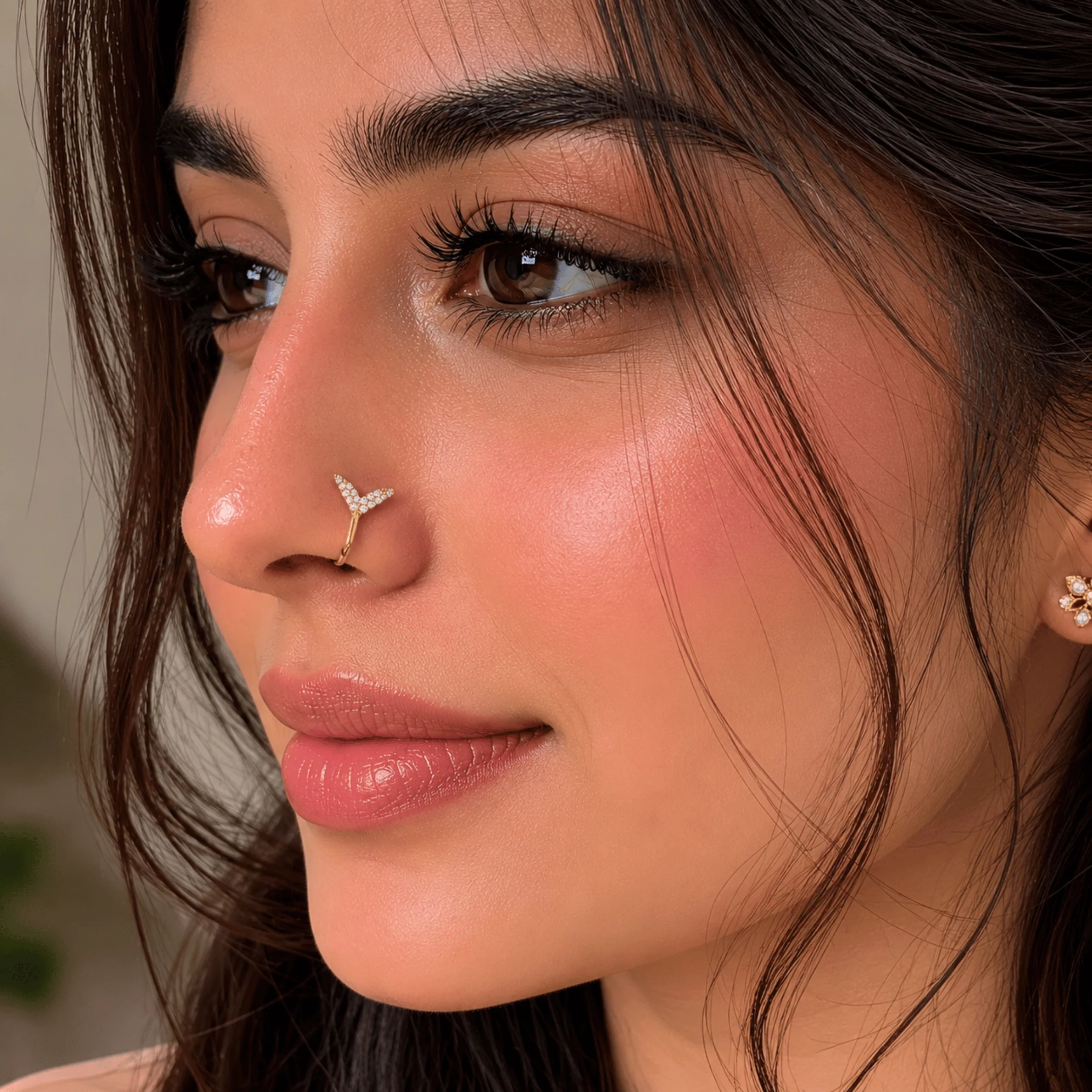 Nova V Shape Nose Pin - Image 2