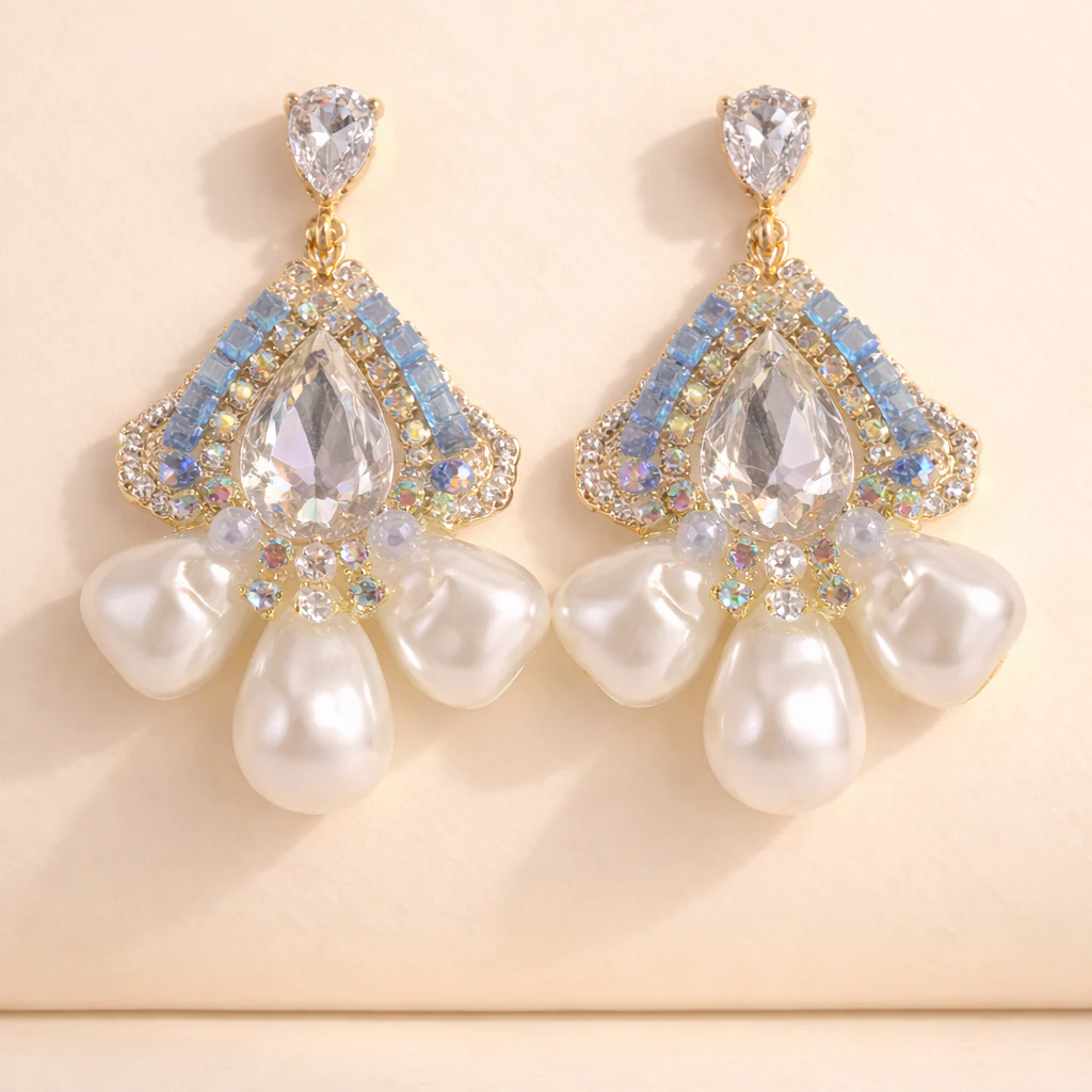 Pearl Garden Elegance Turkish Earring - Image 2
