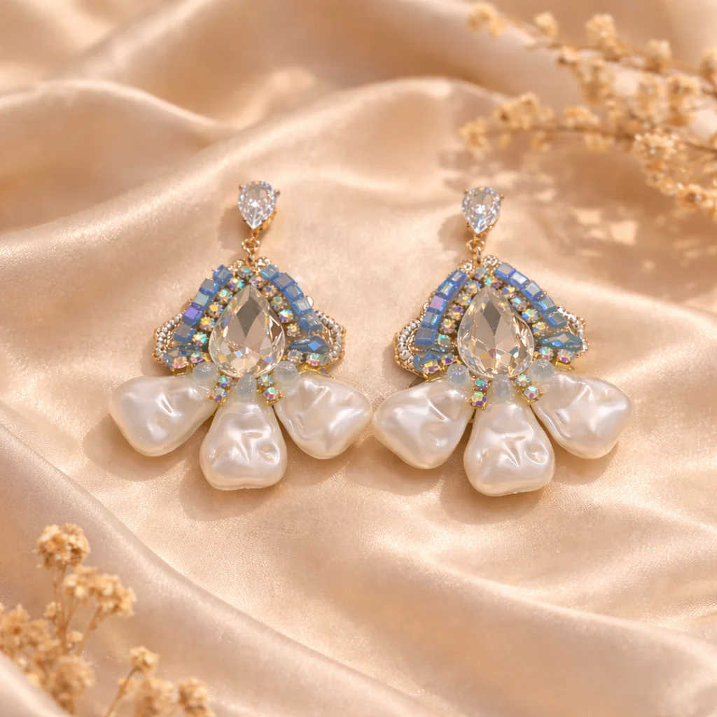 Pearl Garden Elegance Turkish Earring - Image 3