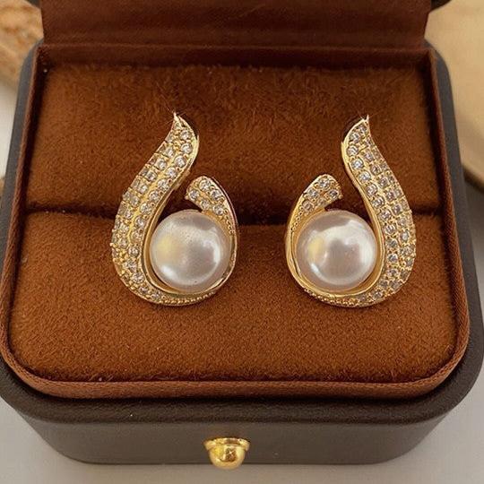 Pearl White Stud Earring - Image 6