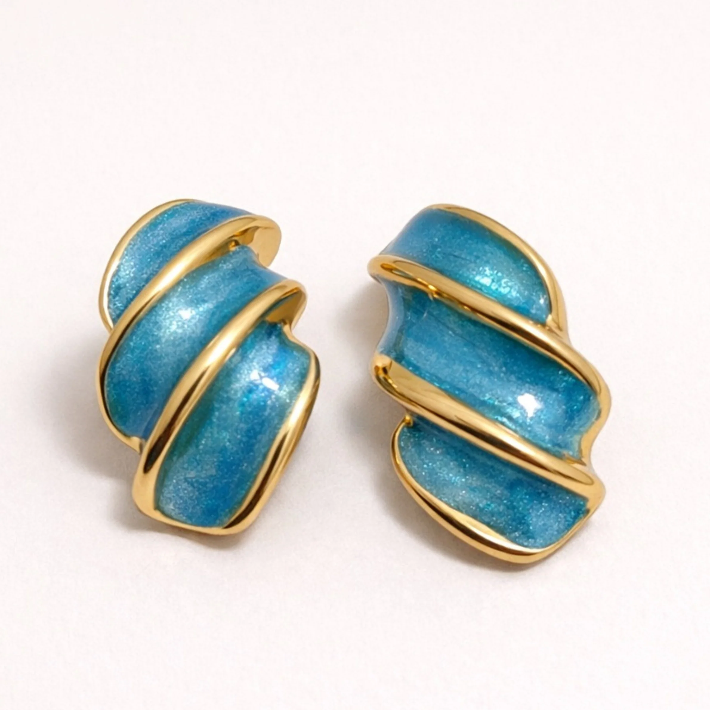 Petal Glow Enamel Studs