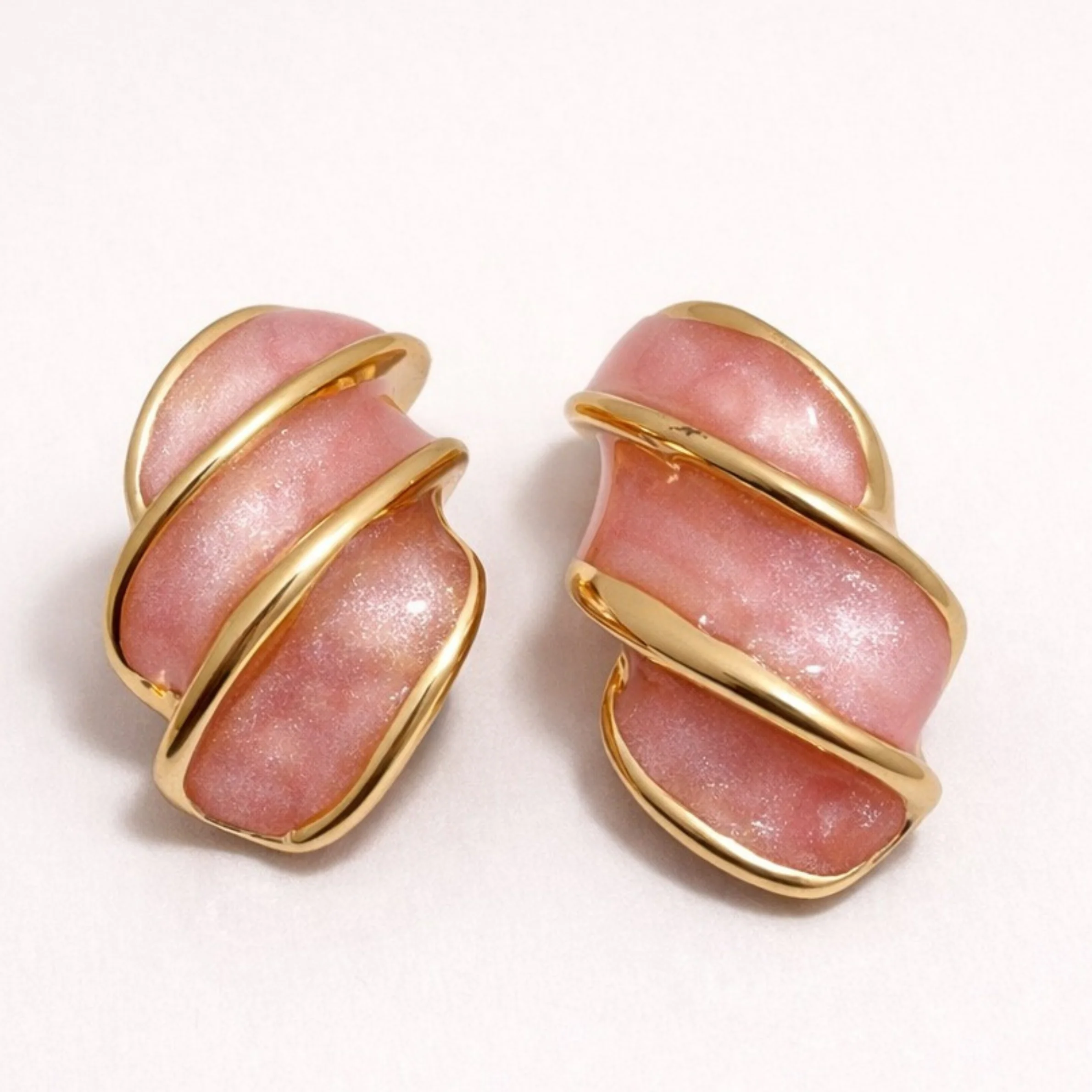 Petal Glow Enamel Studs - Image 2