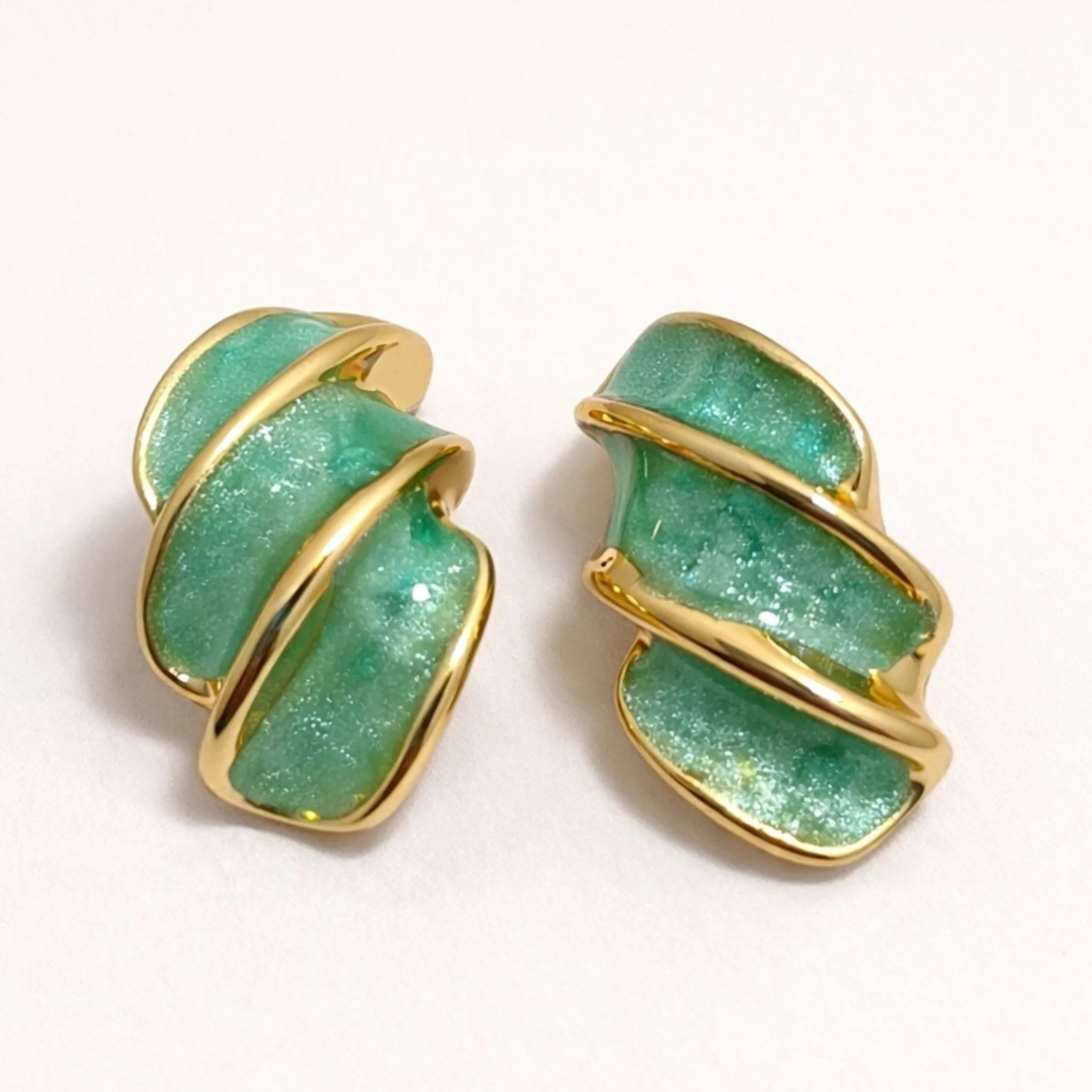 Petal Glow Enamel Studs - Image 3