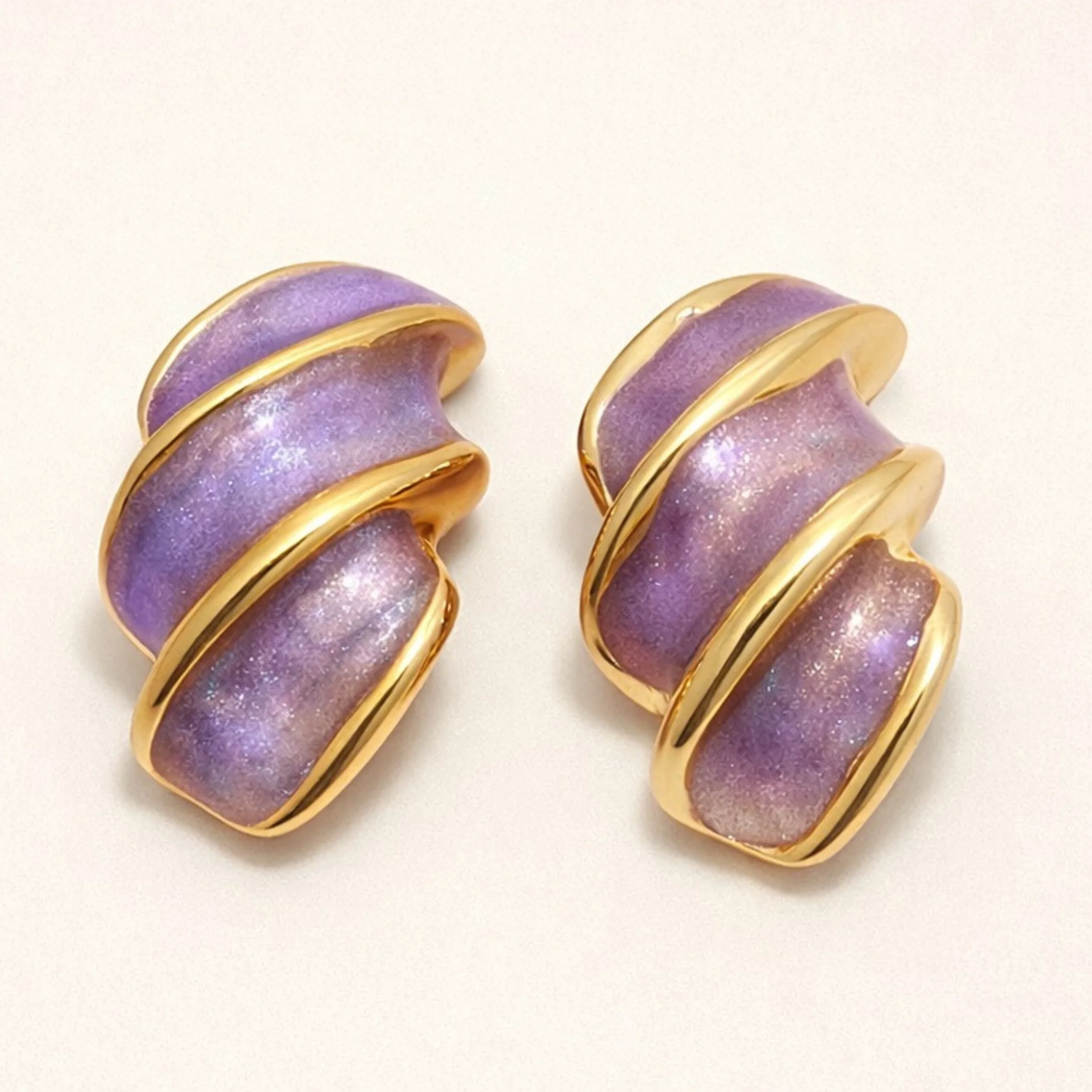 Petal Glow Enamel Studs - Image 4