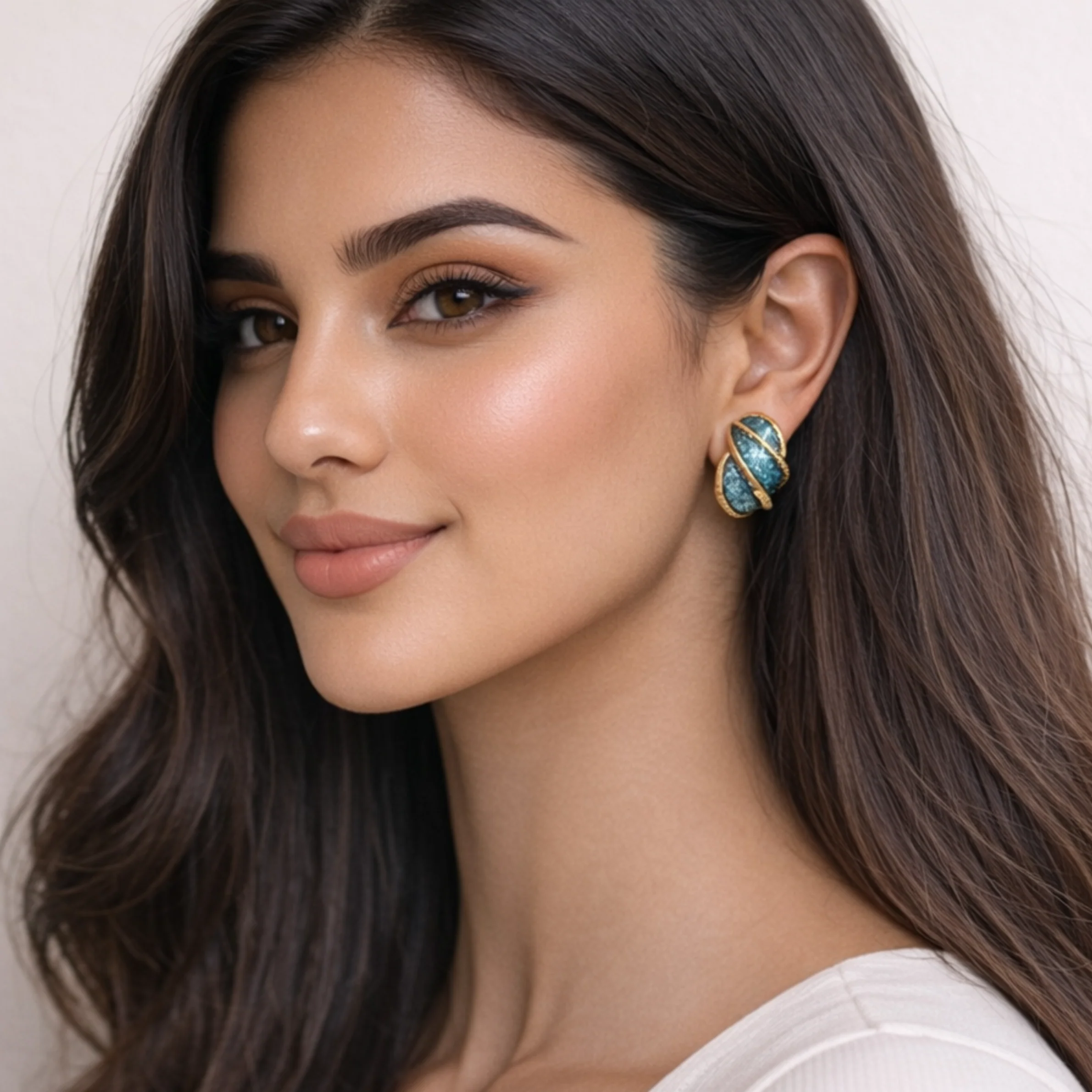 Petal Glow Enamel Studs - Image 7