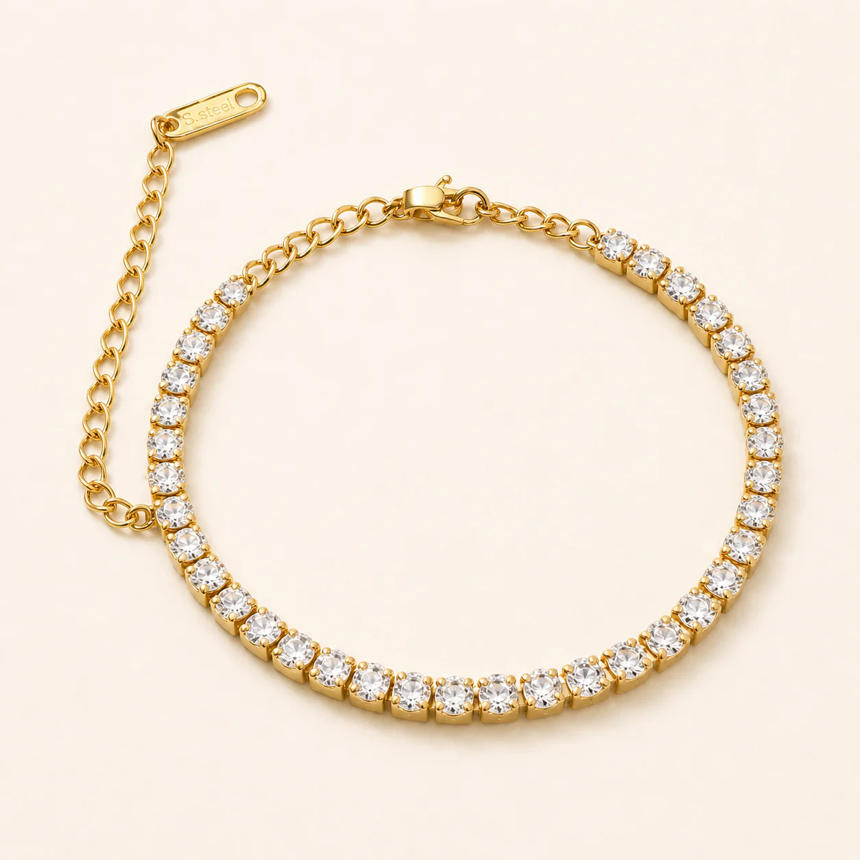 Premium Gold Chain Tennis Bracelet