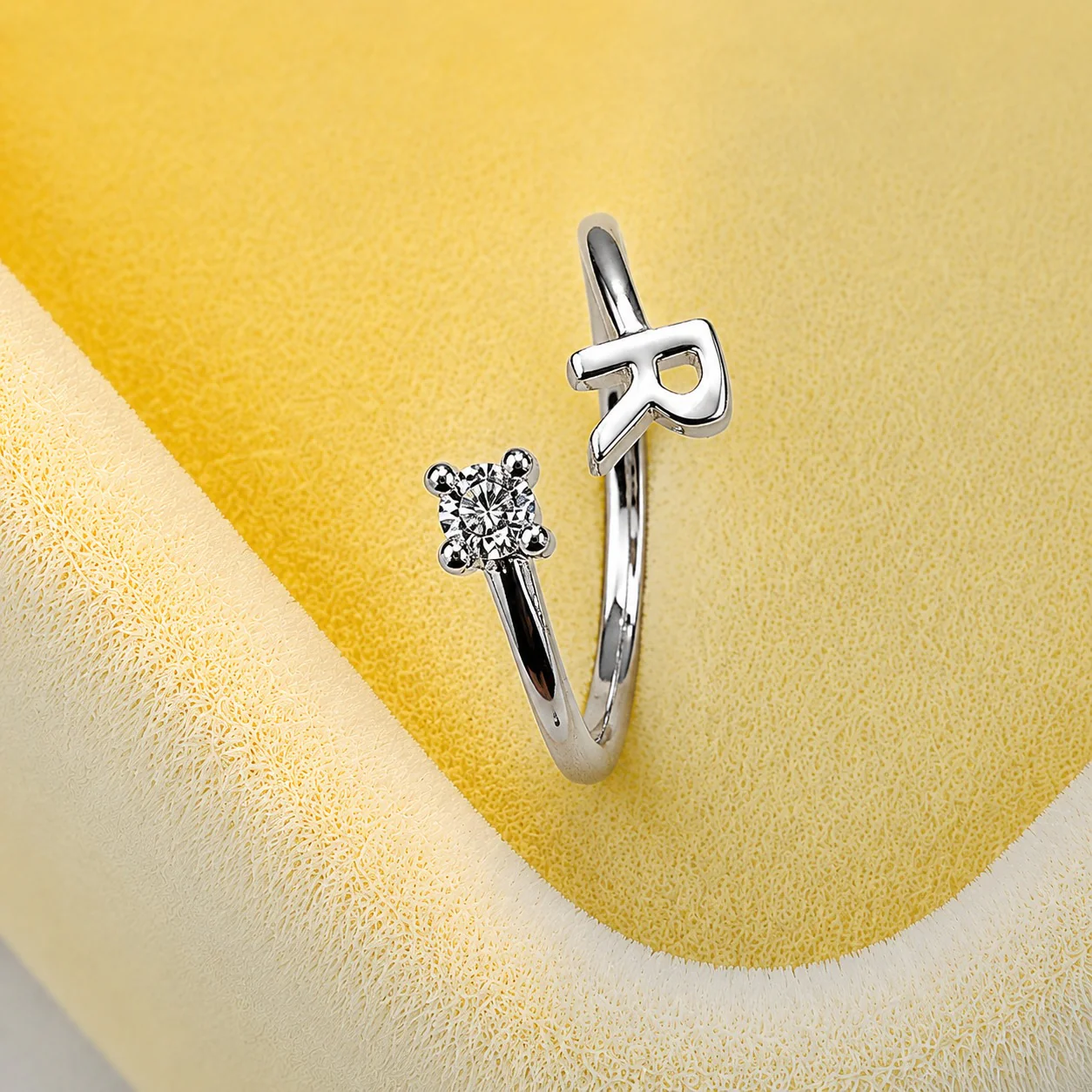 Premium R Monogram Adjustable Ring - Image 2