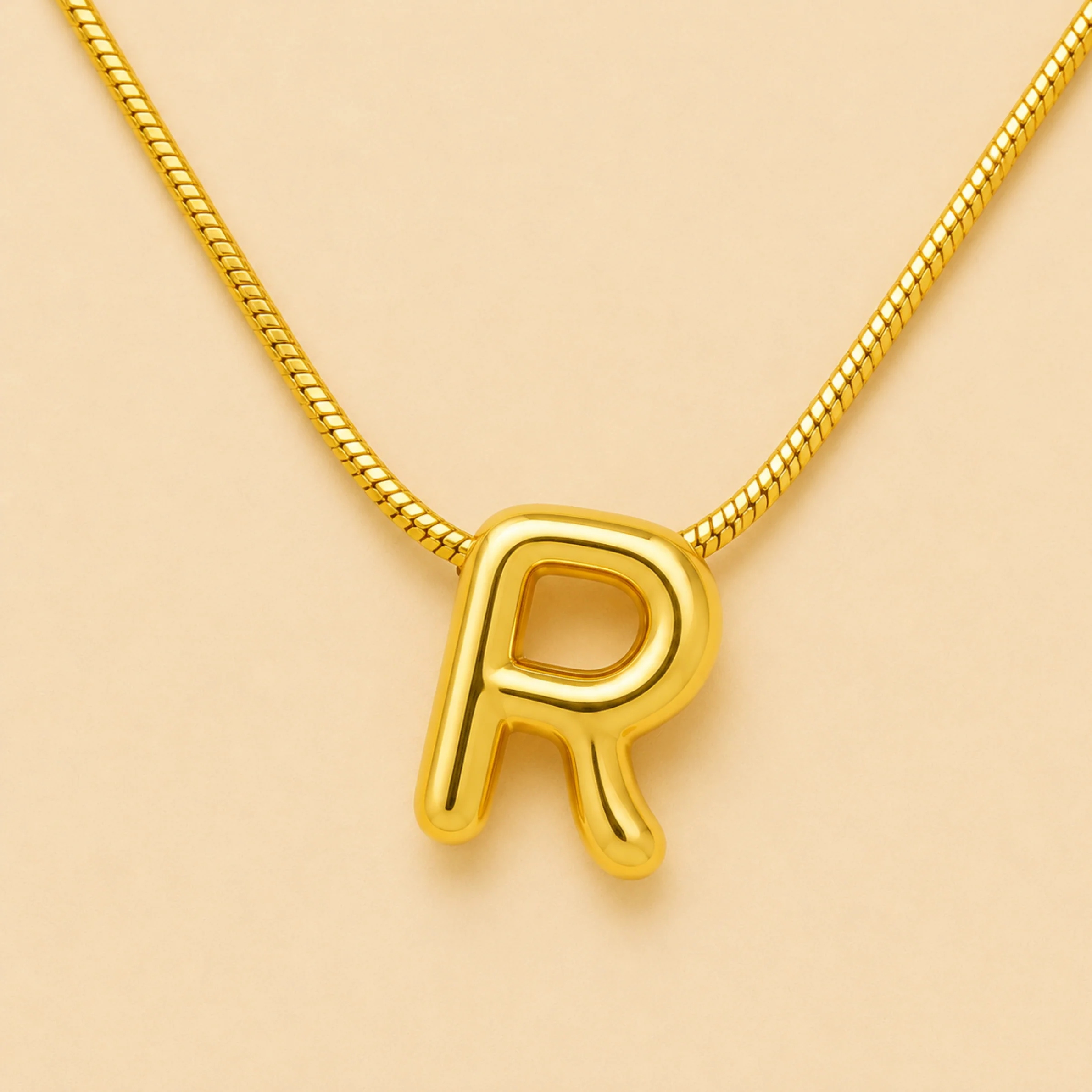 Pure R Initial Anti-Tarnish Necklace - Image 4