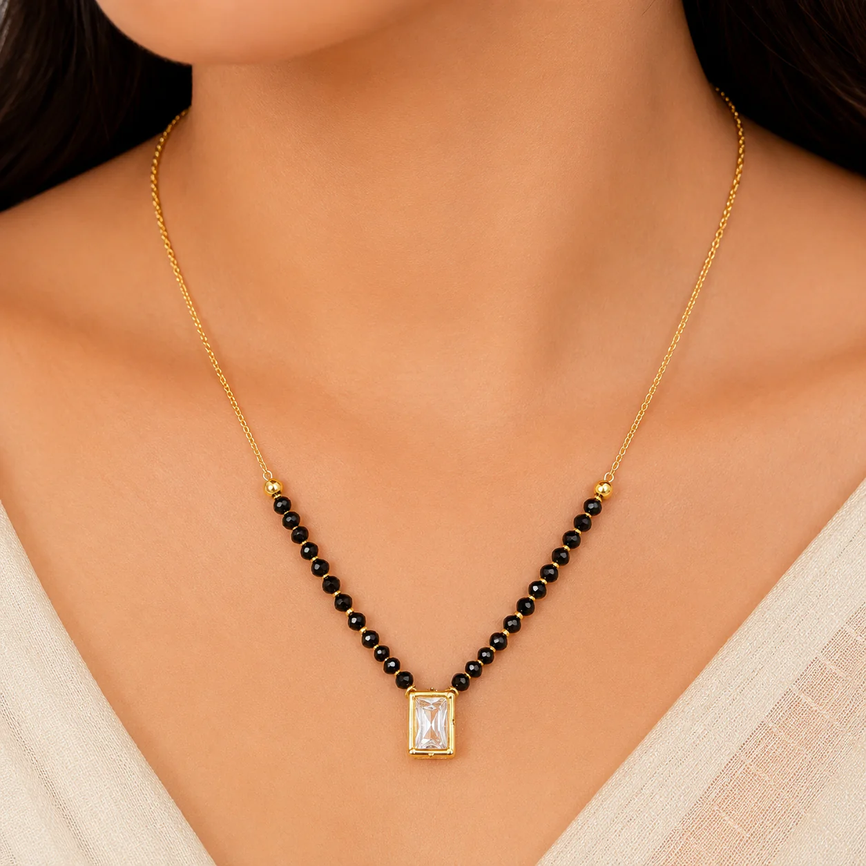 Radiant Rectangle Mangalsutra
