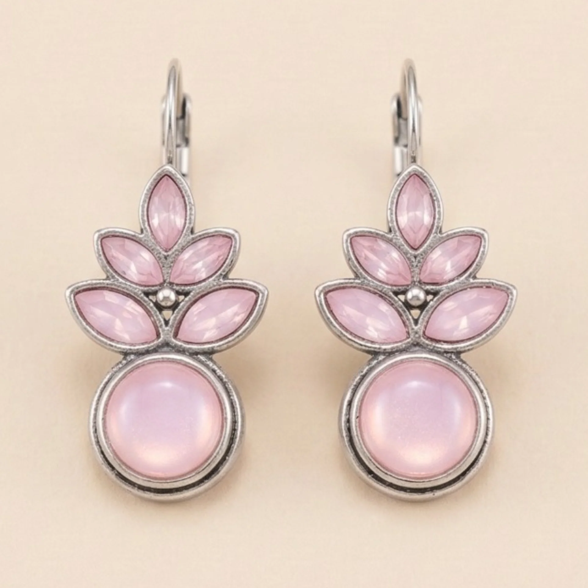Royal Crimson Charm Oxidised Earrings