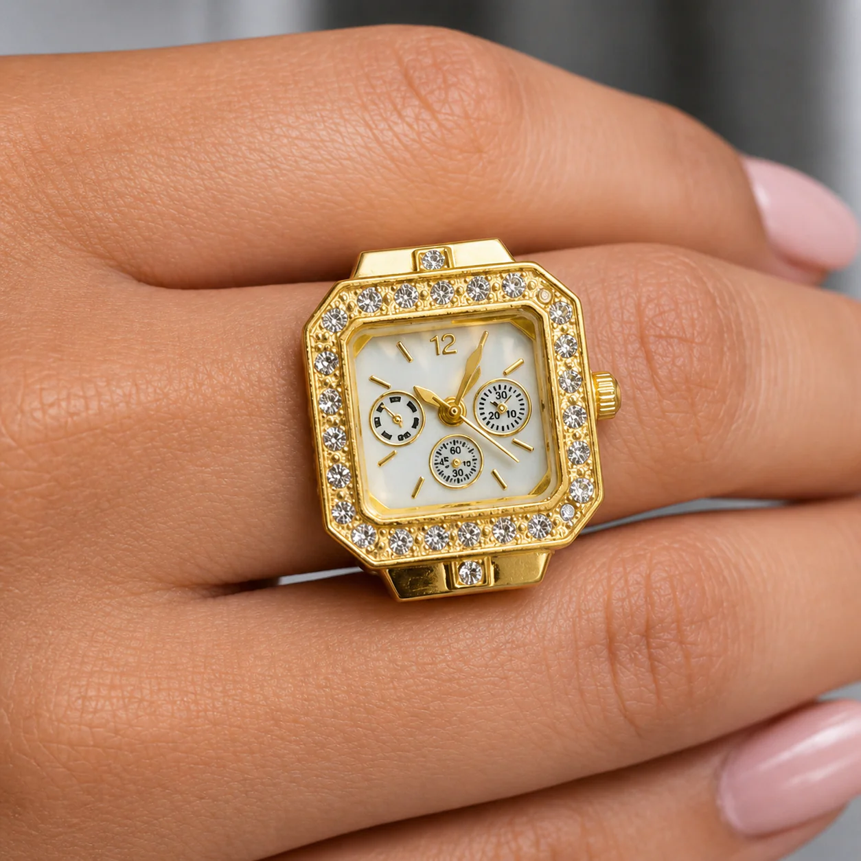 Royal Diamond Ring Watch - Image 2
