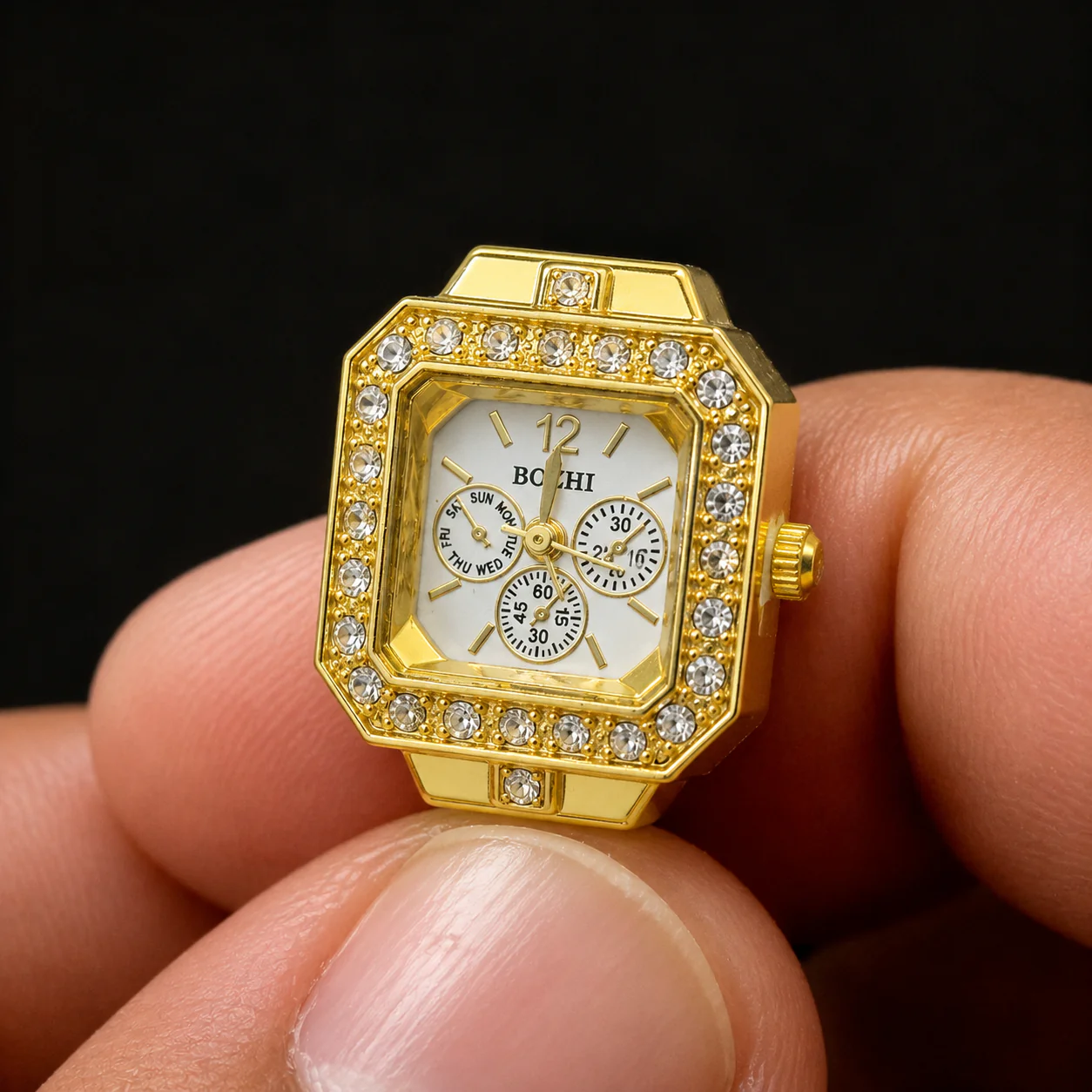 Royal Diamond Ring Watch - Image 3