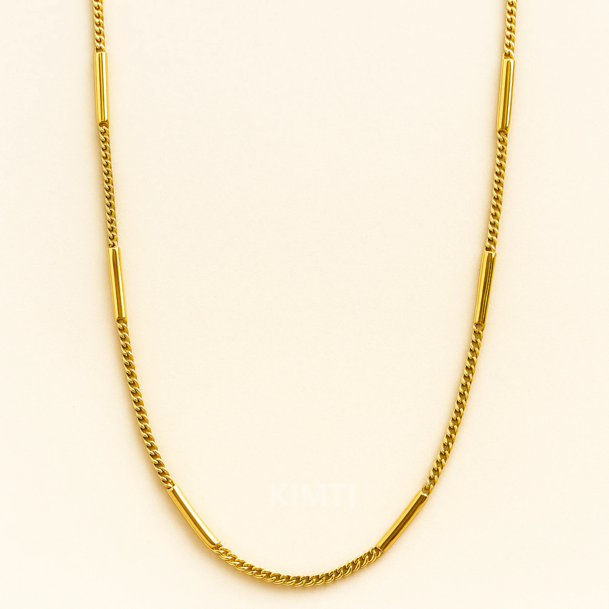 Men-18k Gold-Plated Anti Tarnish Ball Chain - Image 3