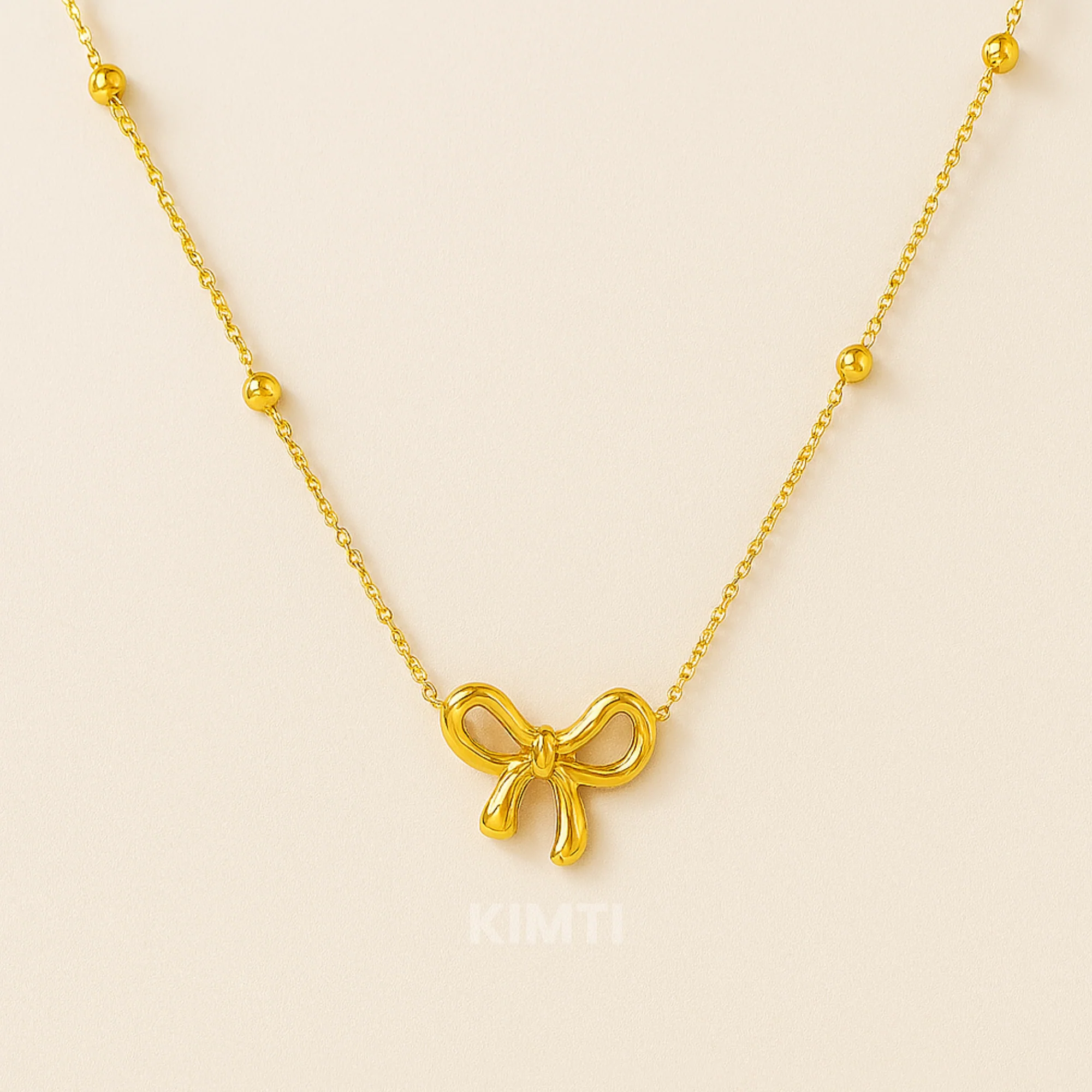 Rs. 299 18K Gold-Plated Infinity Bow Pendant Necklace