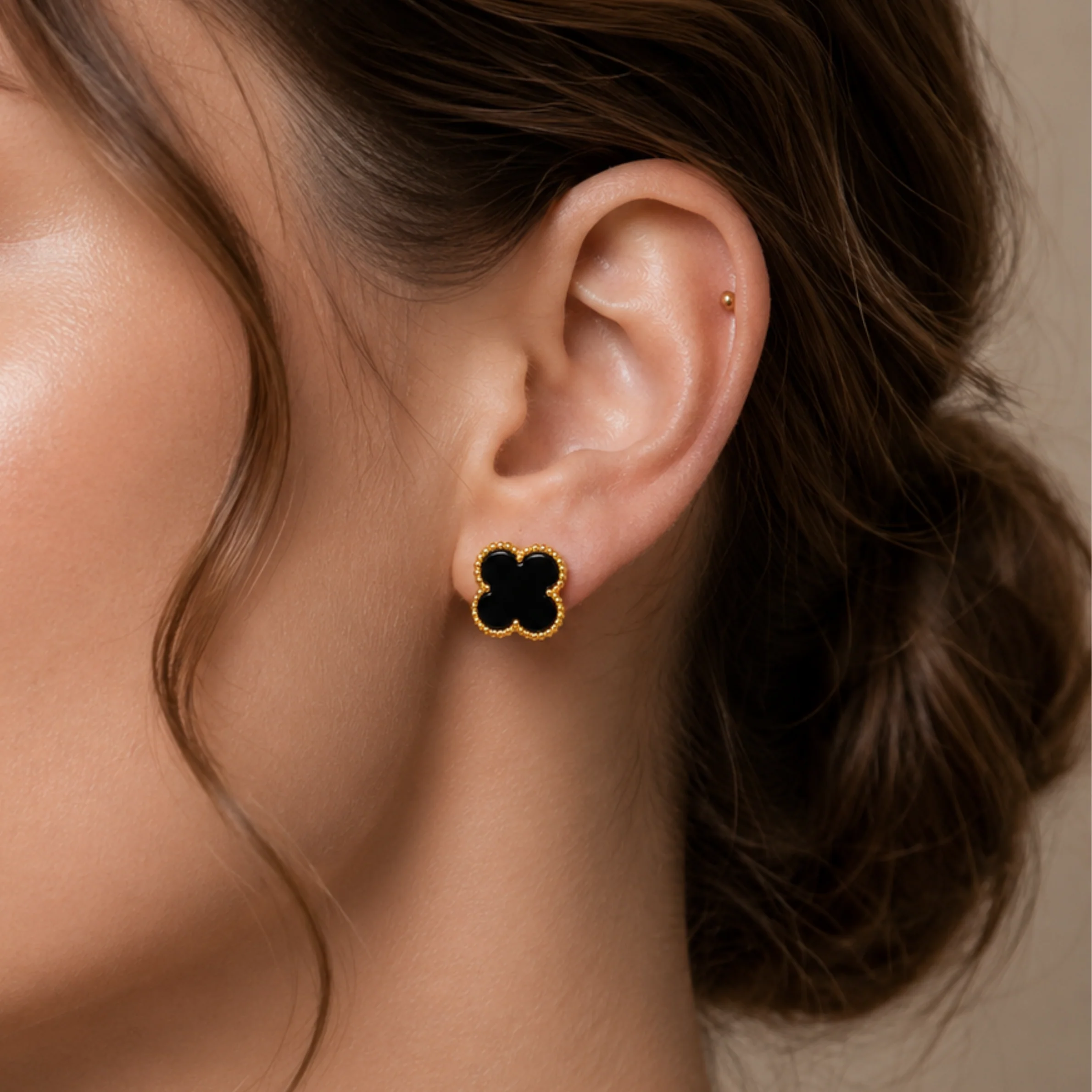 Black Clover Anti Tarnish Earring Rs. 99 - Image 4